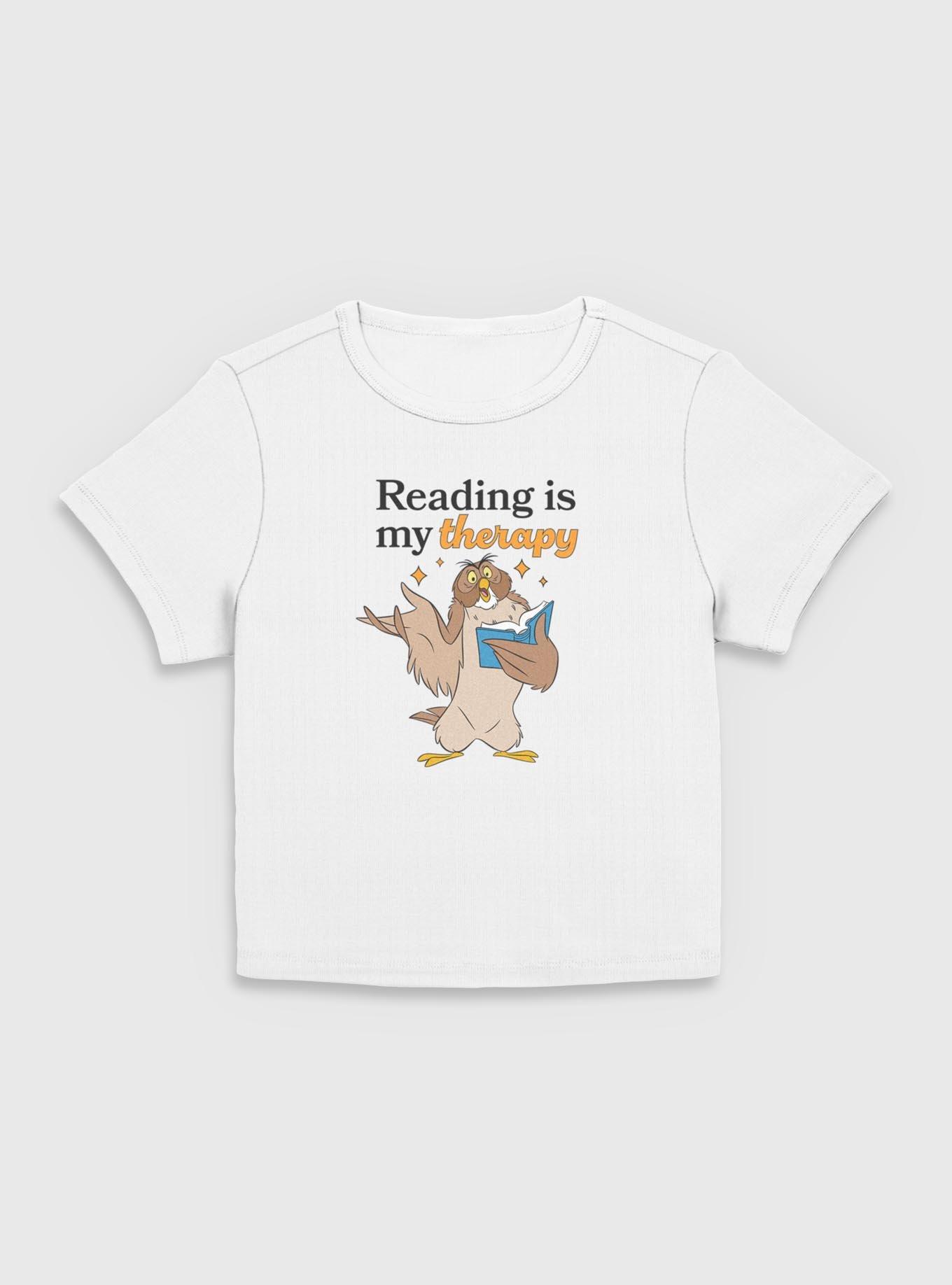 Disney Winnie The Pooh Reading Is My Therapy Women Baby T-Shirt, , hi-res