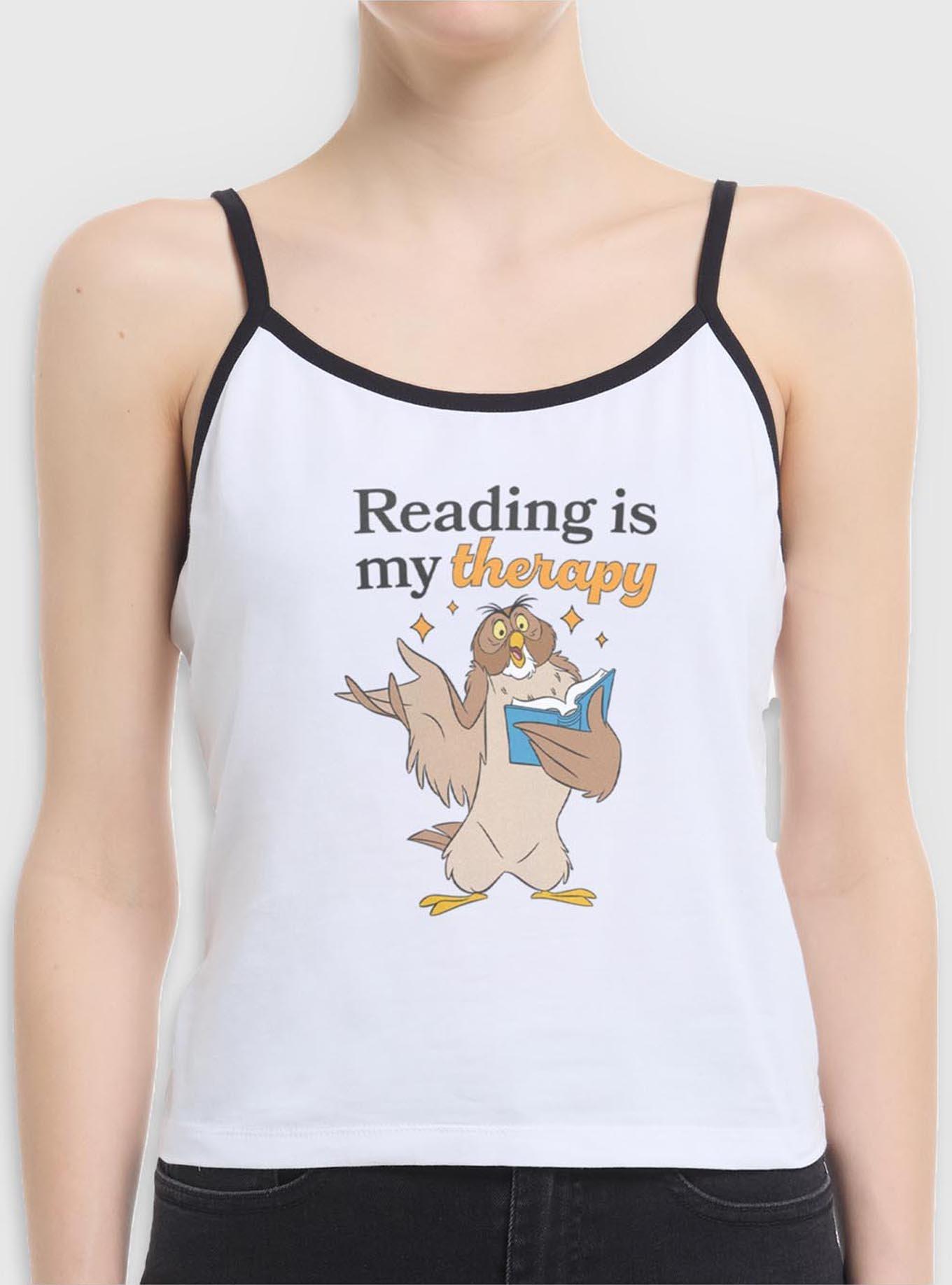 Disney Winnie The Pooh Reading Is My Therapy Womens Cami, , hi-res