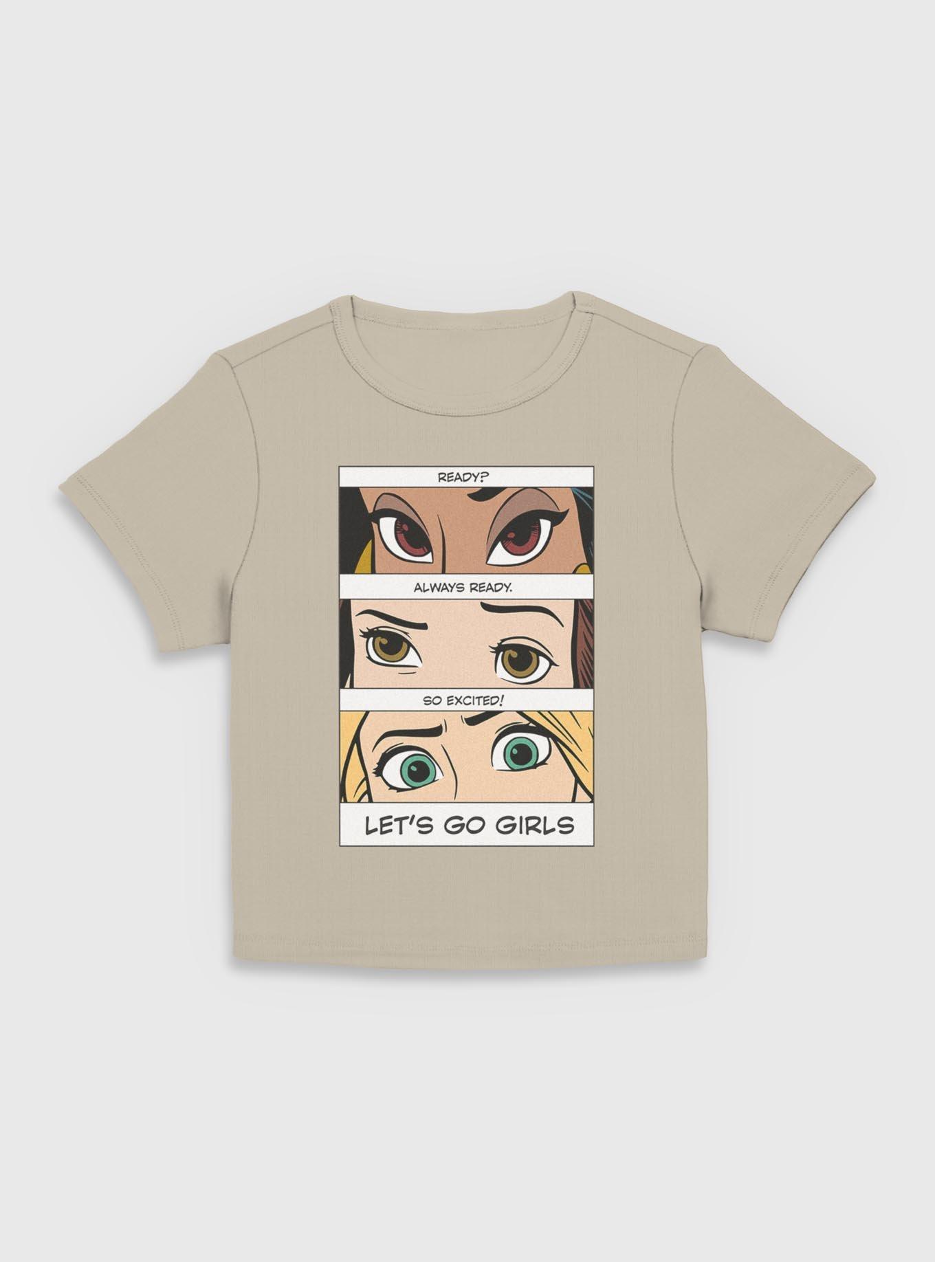 Disney Princesses Let's Go Girls Women Baby T-Shirt, , hi-res