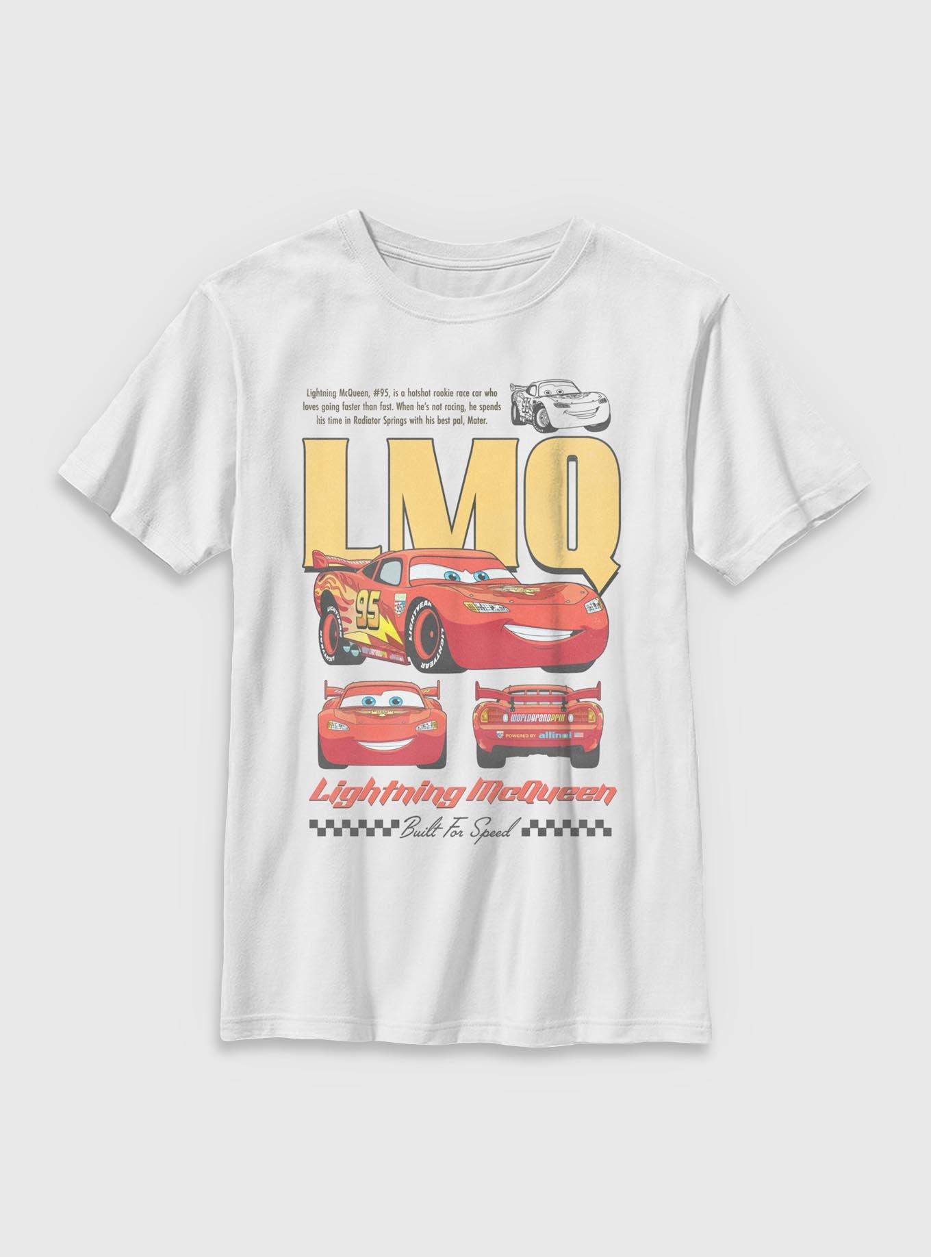 Disney Pixar Cars Lighting McQueen Poster Youth T-Shirt, , hi-res