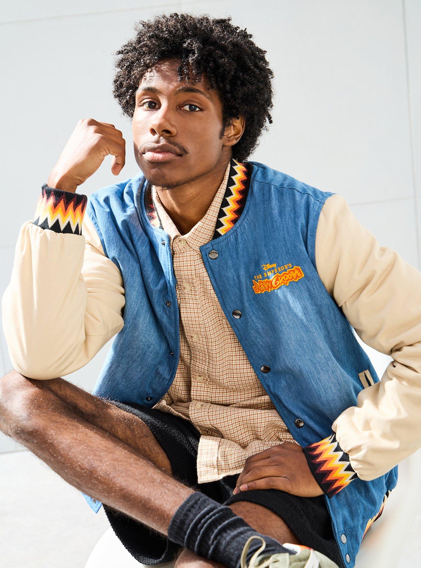 Disney The Emperor's New Groove Denim Varsity Jacket - BoxLunch Exclusive