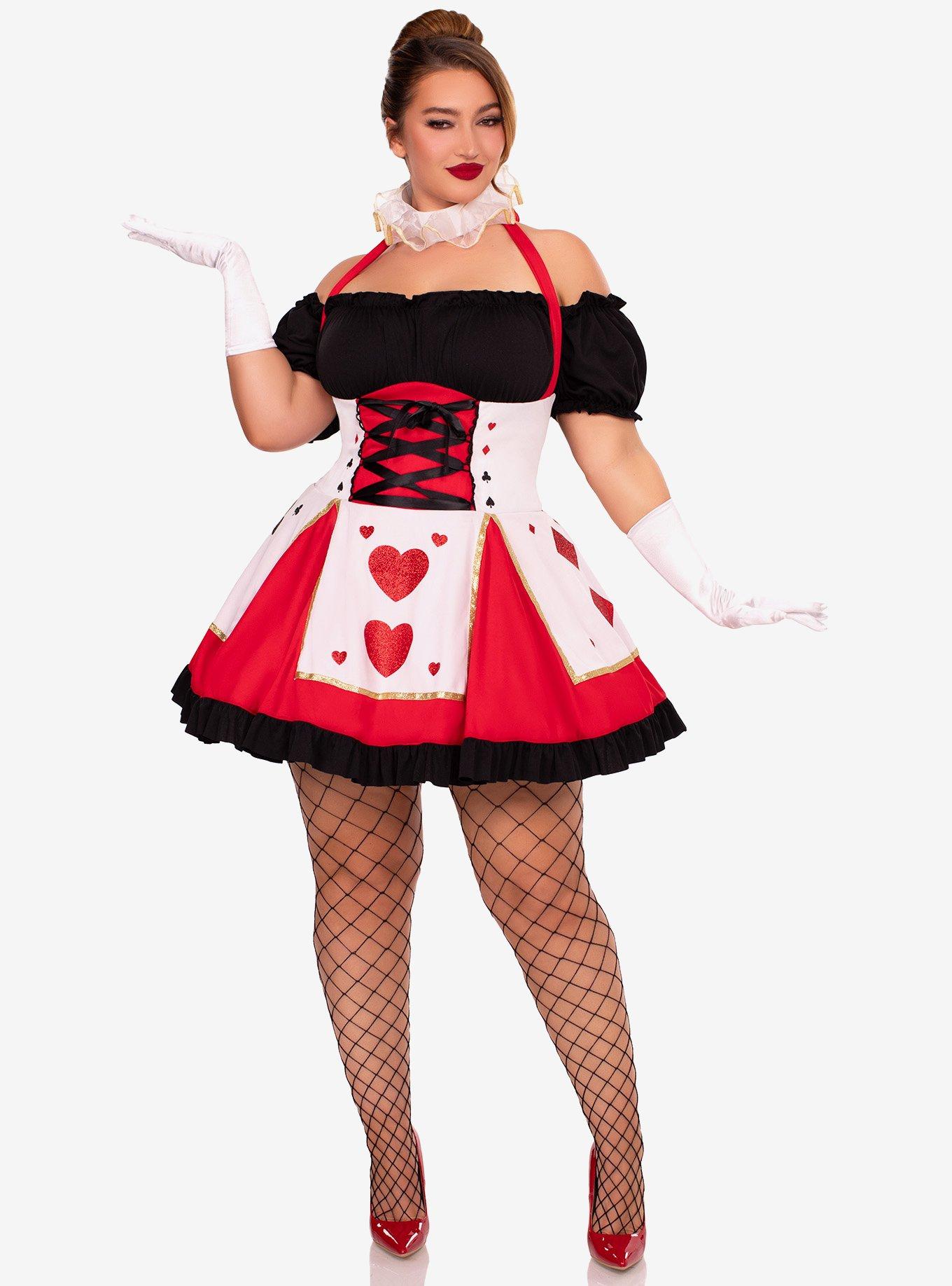 Pretty Playing Card Plus Size Costume, , hi-res