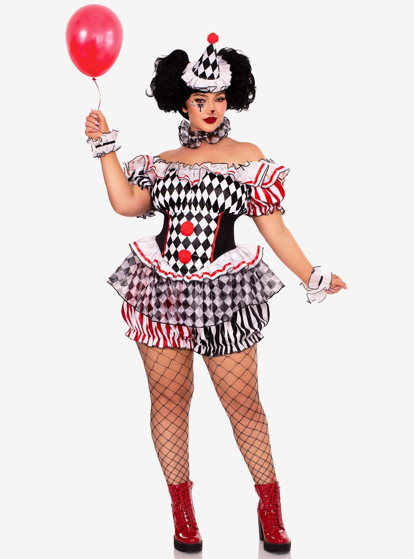 Darling Harlequin Plus Size Costume, MULTI COLOR, hi-res