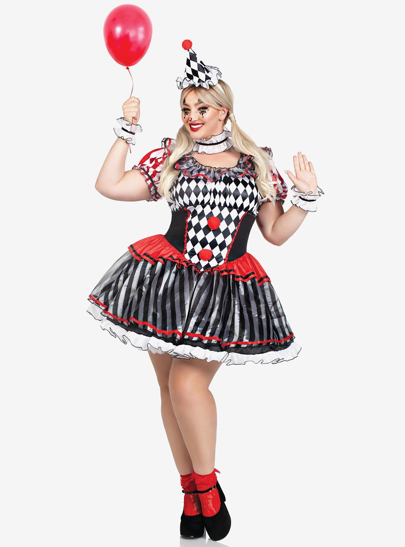 Darling Harlequin Plus Size Costume, MULTI COLOR, hi-res