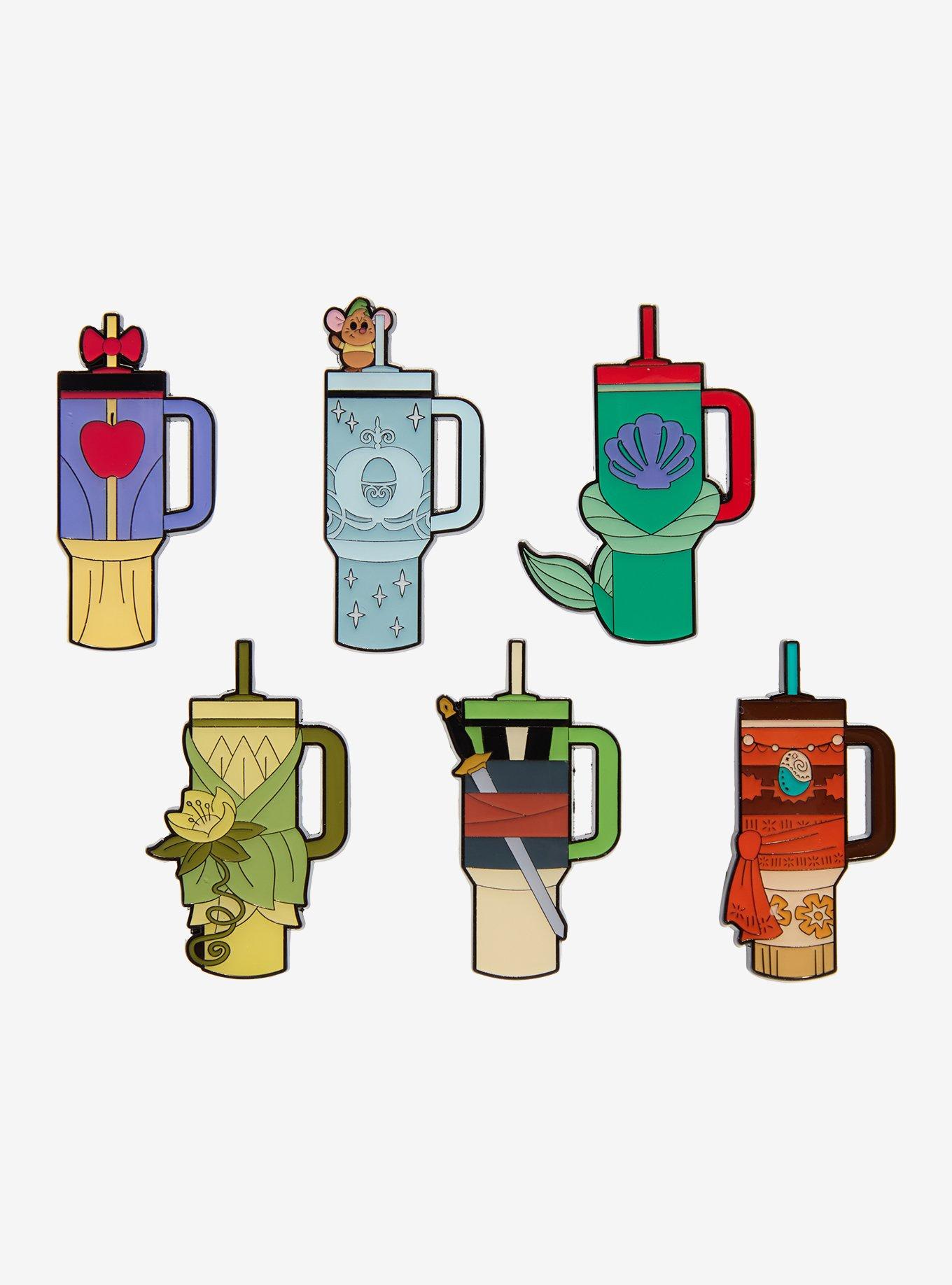 Loungefly Disney Princess Water Bottle Blind Box Enamel Pin Hot Topic Exclusive, , hi-res