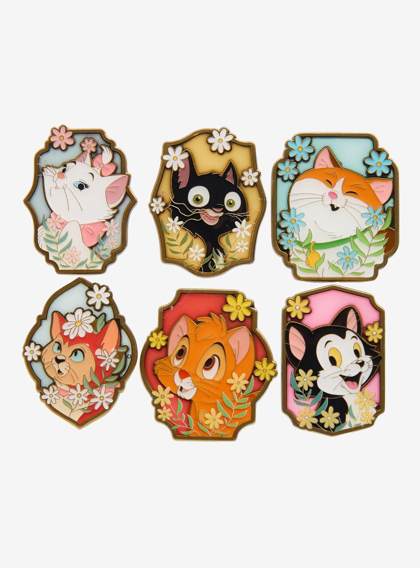 Loungefly Disney Cats Portraits Blind Box Enamel Pin Hot Topic Exclusive, , hi-res