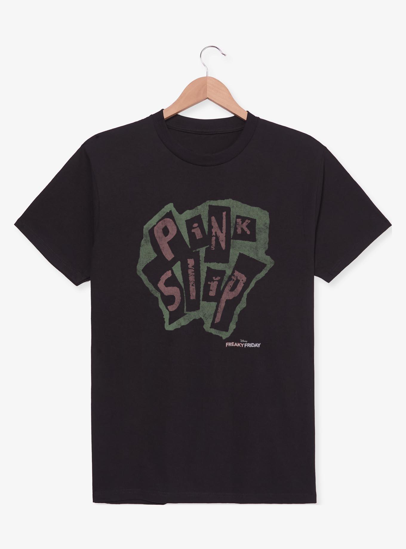Disney Freaky Friday Pink Slip T-Shirt - BLACK | BoxLunch
