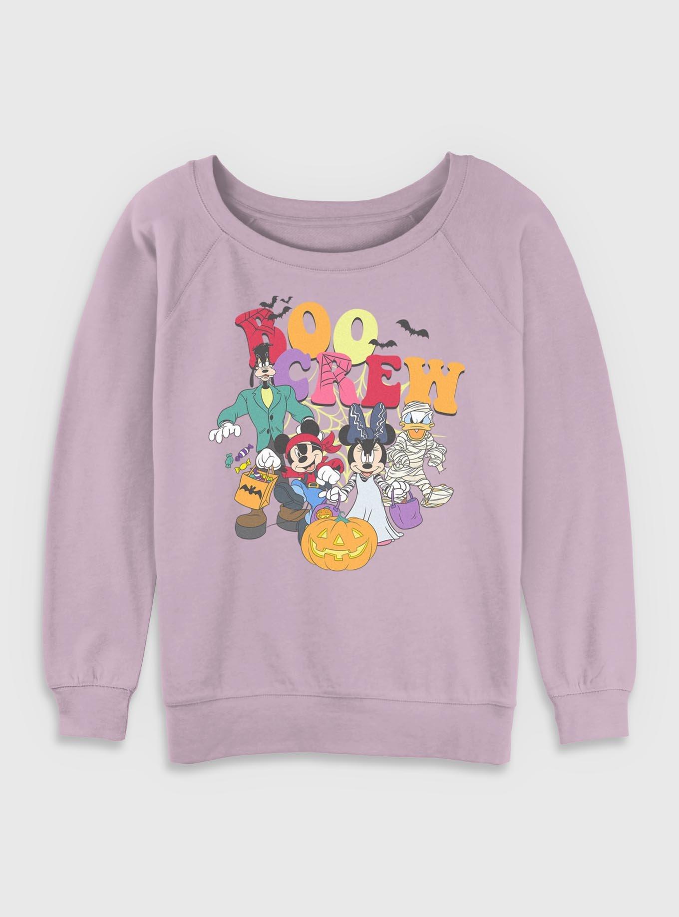 Disney Mickey Mouse & Friends Boo Crew Womens Slouchy Sweatshirt, , hi-res