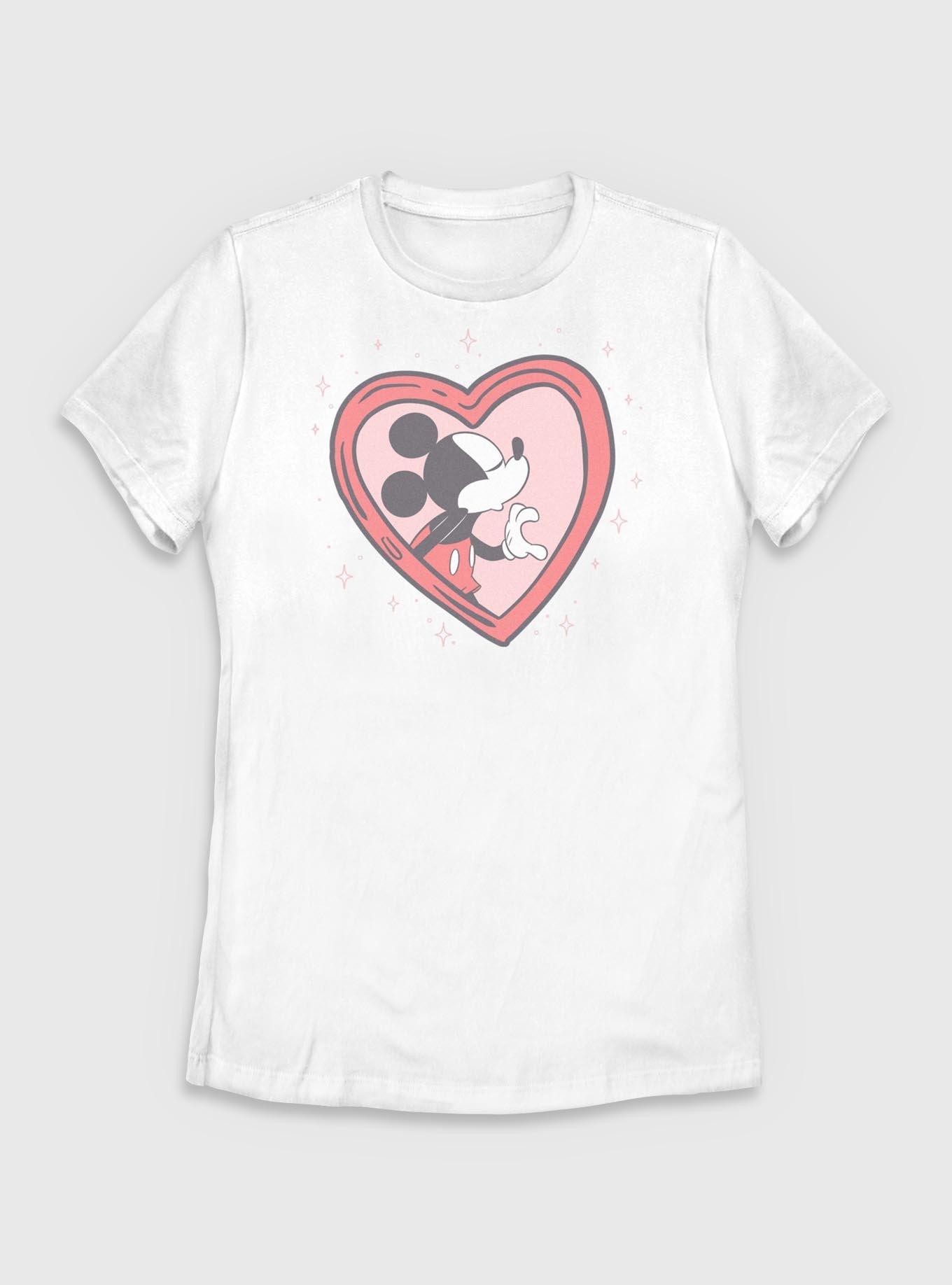 Disney Mickey Mouse Heart Locket Womens T-Shirt, , hi-res