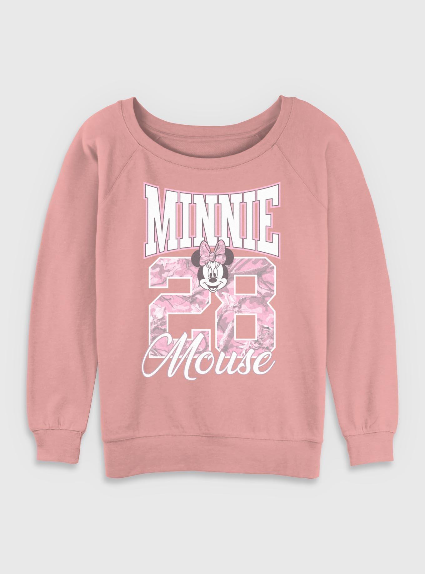 Disney Minnie Mouse 28 Collegiate Womens Slouchy Sweatshirt, , hi-res