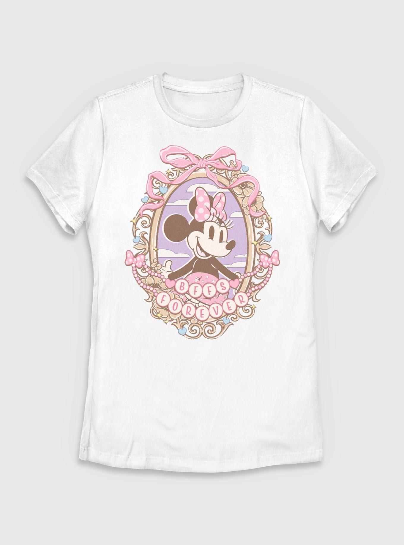 Disney Minnie Mouse BFFS Forever Womens T-Shirt, WHITE, hi-res