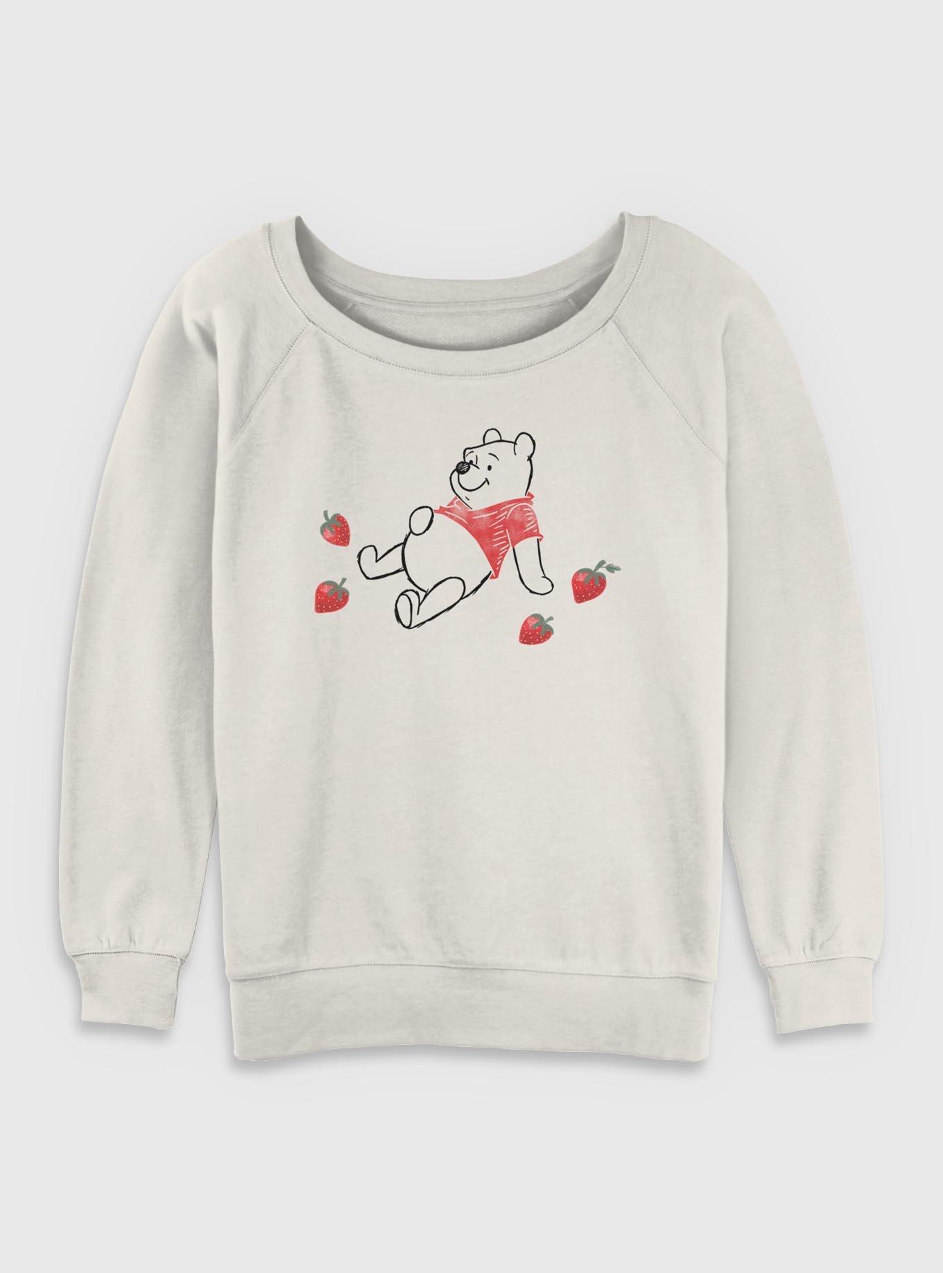 Disney Winnie The Pooh Belly Berry Womens Slouchy Sweatshirt, , hi-res