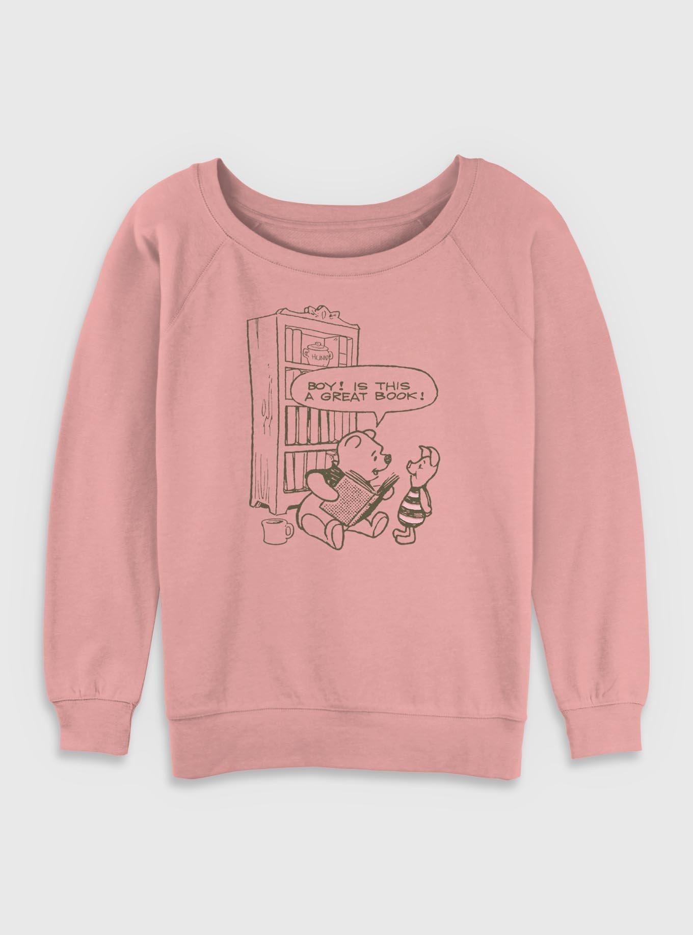 Disney Winnie The Pooh Great Book Womens Slouchy Sweatshirt, , hi-res