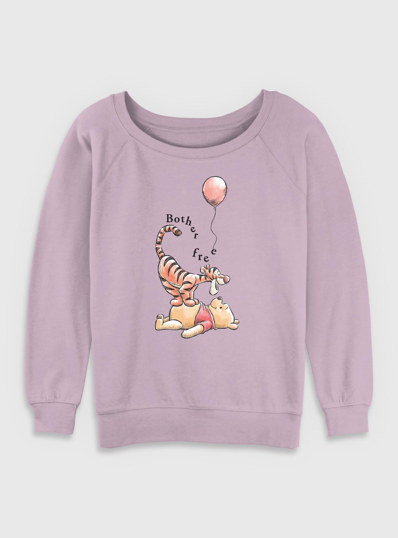 Disney Winnie The Pooh Bother Free Womens Slouchy Sweatshirt, , hi-res