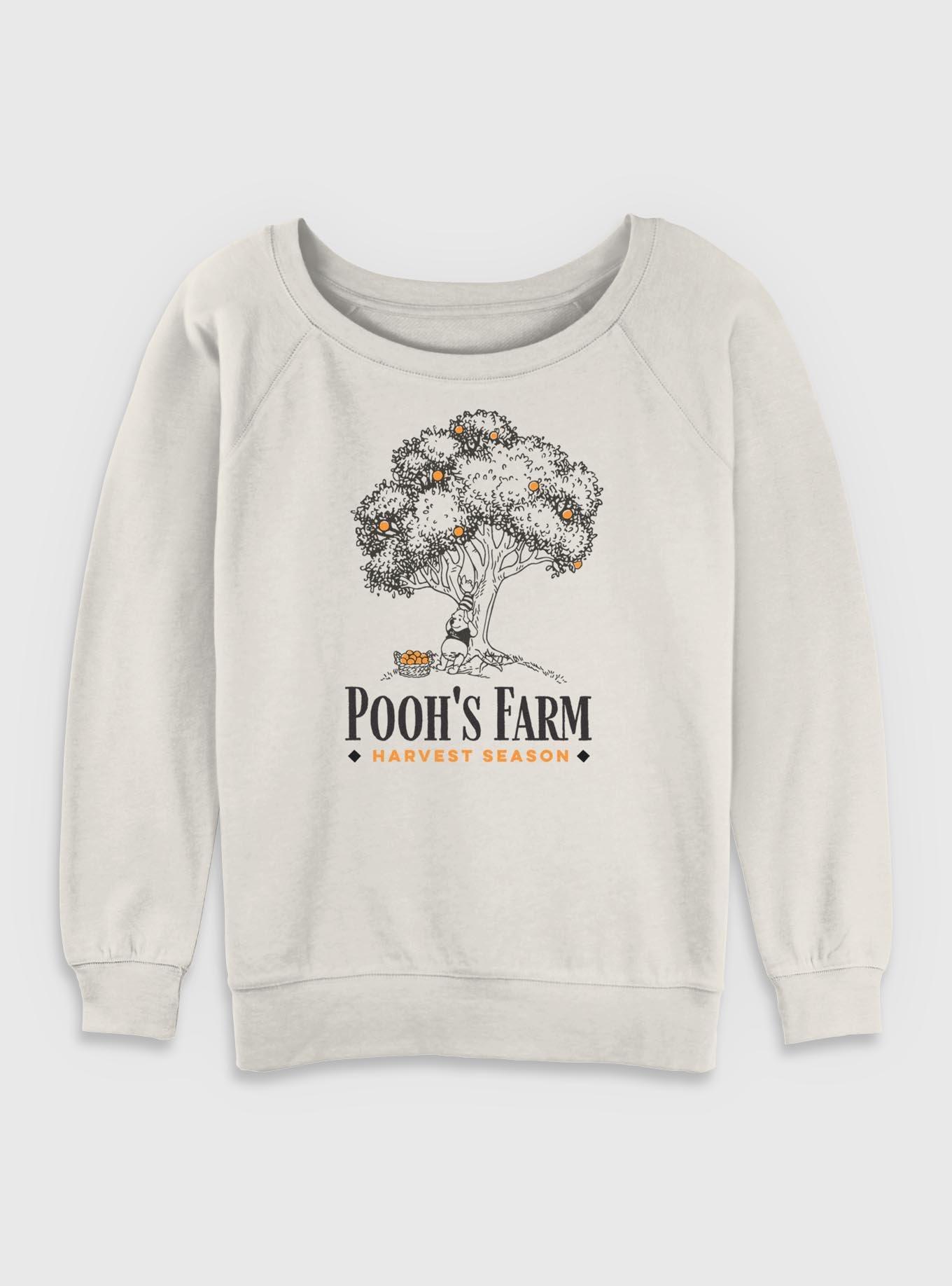 Disney Winnie The Pooh Pooh's Farm Harvest Season Womens Slouchy Sweatshirt, , hi-res