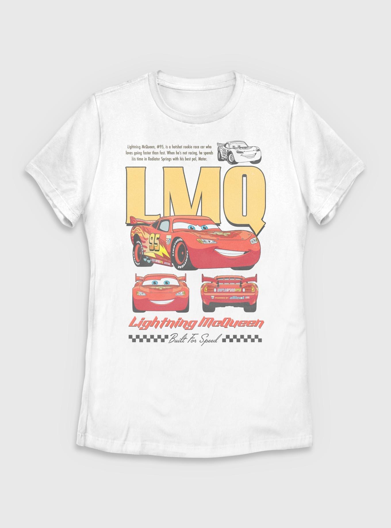 Disney Pixar Cars Lighting McQueen Poster Womens T-Shirt, , hi-res