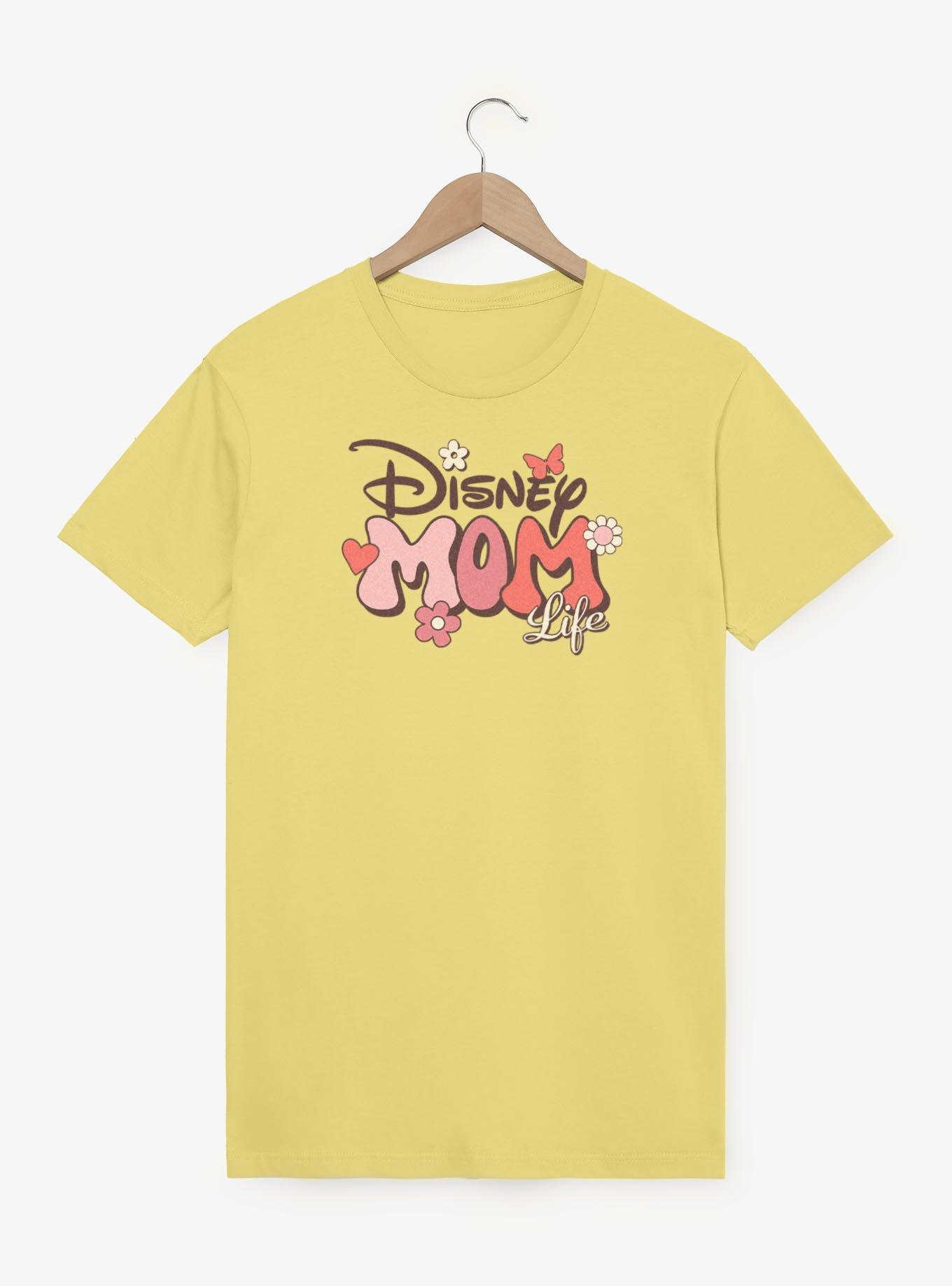 Disney Mom Life Retro Flowers Garment Dye T-Shirt, , hi-res