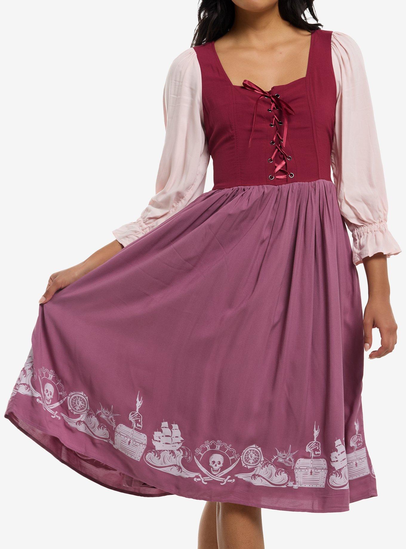 Her Universe Disney Pirates Of The Caribbean Lace-Up Dress, , hi-res