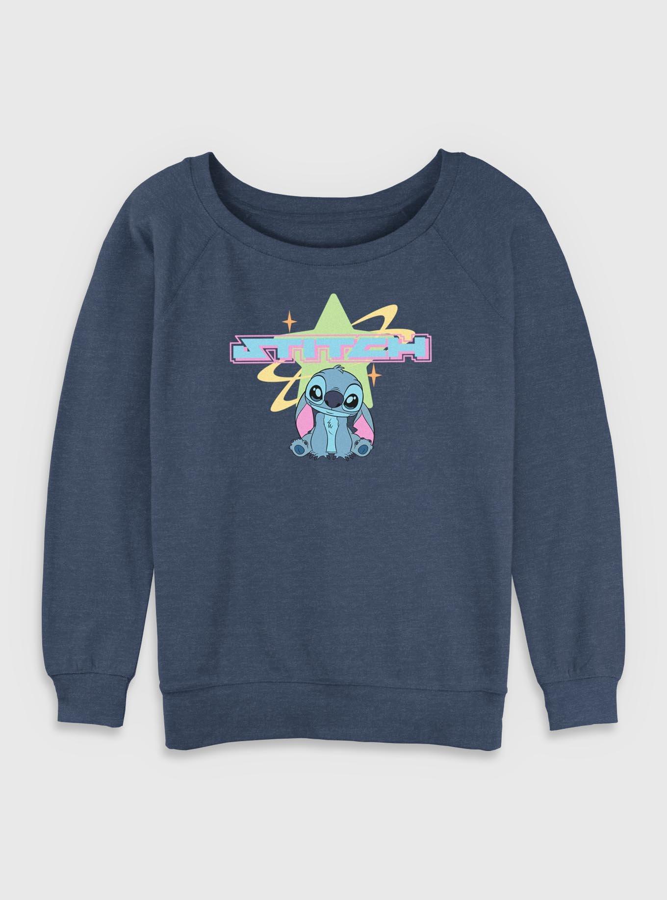 Disney Lilo & Stitch Stitch Stars Womens Slouchy Sweatshirt, , hi-res
