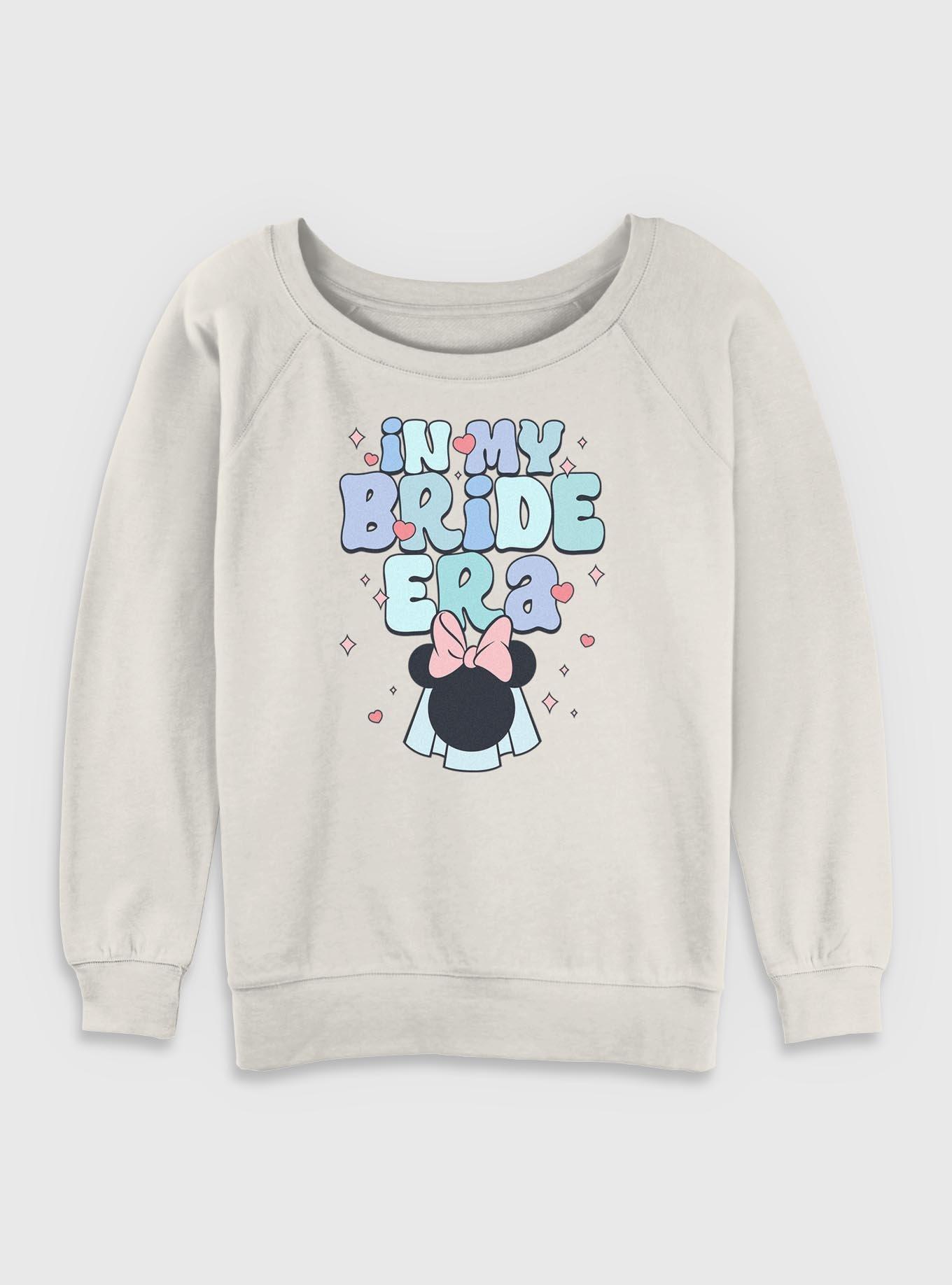 Disney Minnie Mouse In My Bride Era Womens Slouchy Sweatshirt, , hi-res