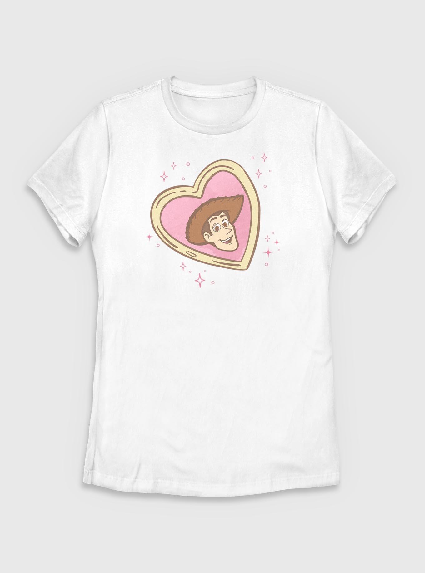 Disney Pixar Toy Story Woody Heart Locket Womens T-Shirt, , hi-res
