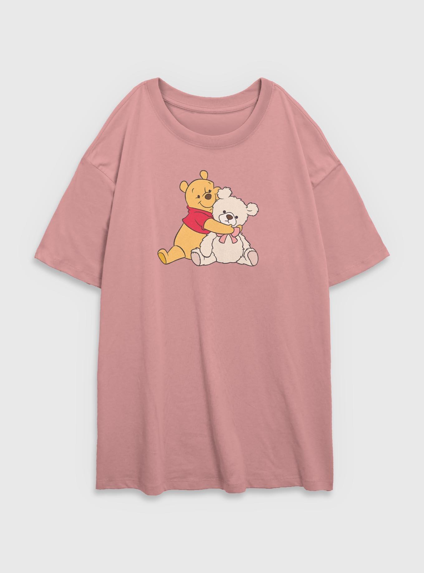 Disney Winnie The Pooh Two Cute Bears Womens Oversized T-Shirt, , hi-res