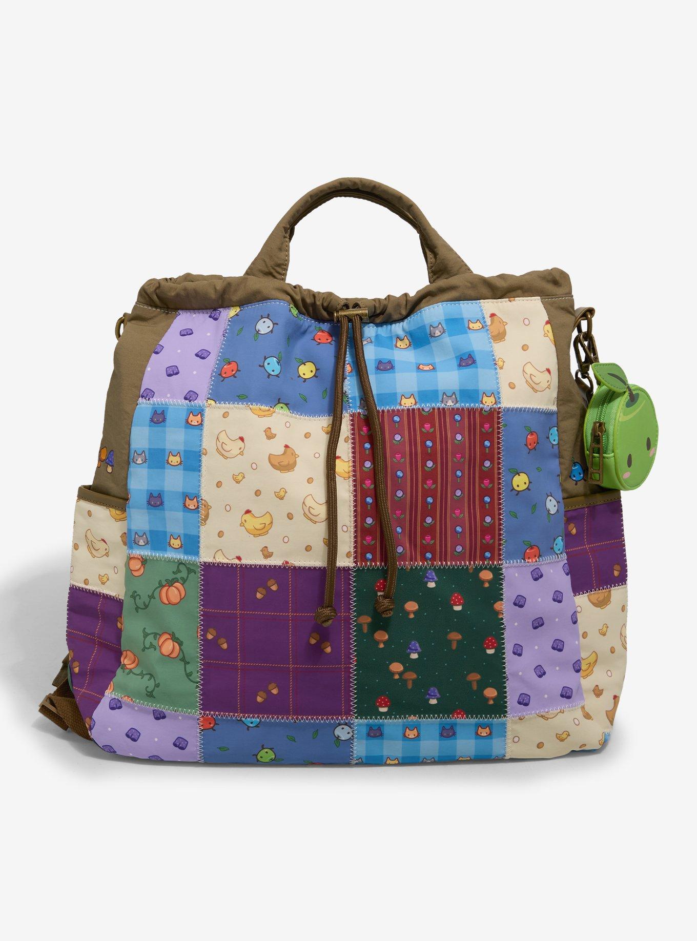 Stardew Valley Icons Patchwork Convertible Backpack - BoxLunch Exclusive, , hi-res