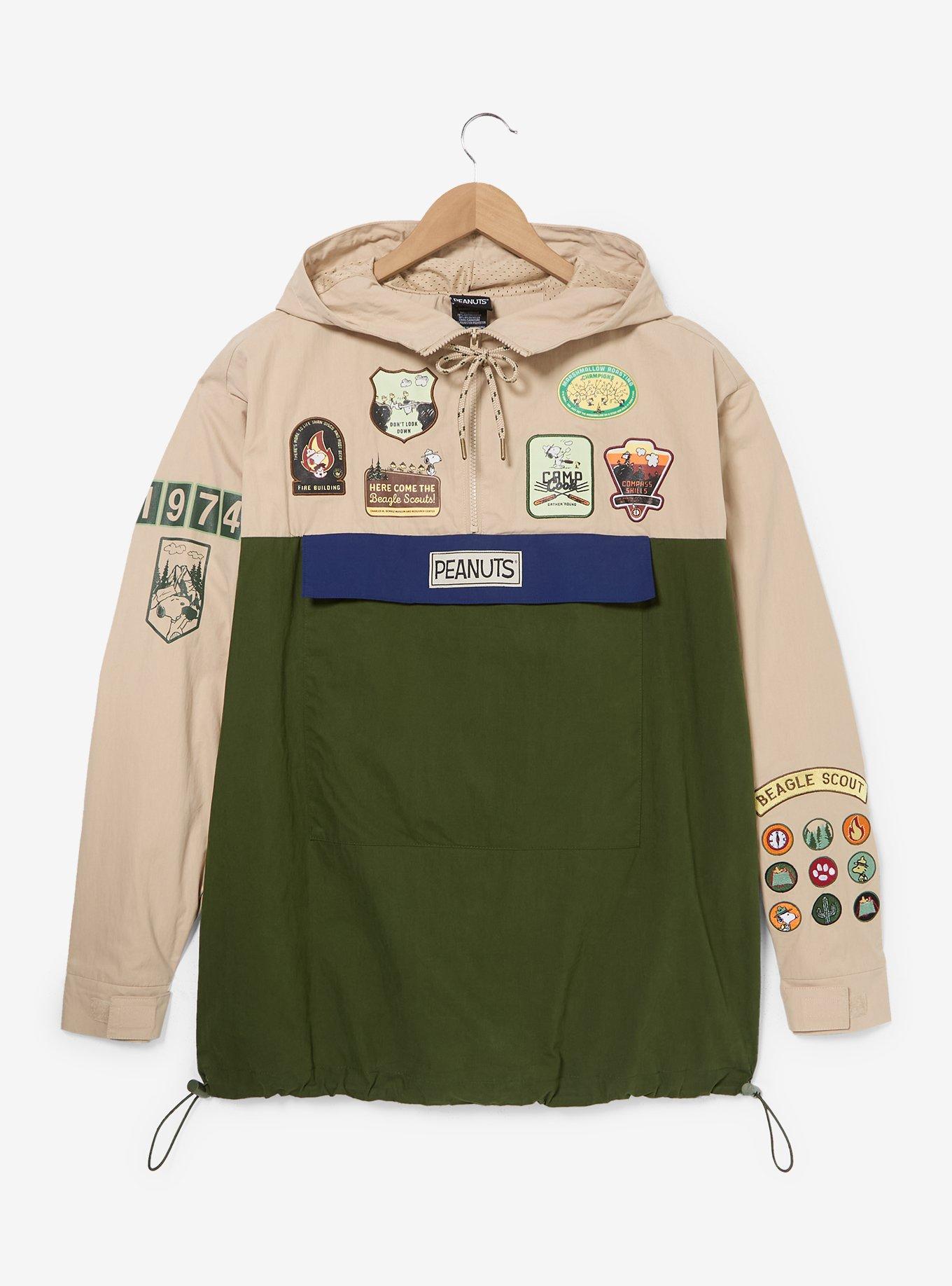 Peanuts Beagle Scouts Badges Color Block Windbreaker - BoxLunch Exclusive, , hi-res