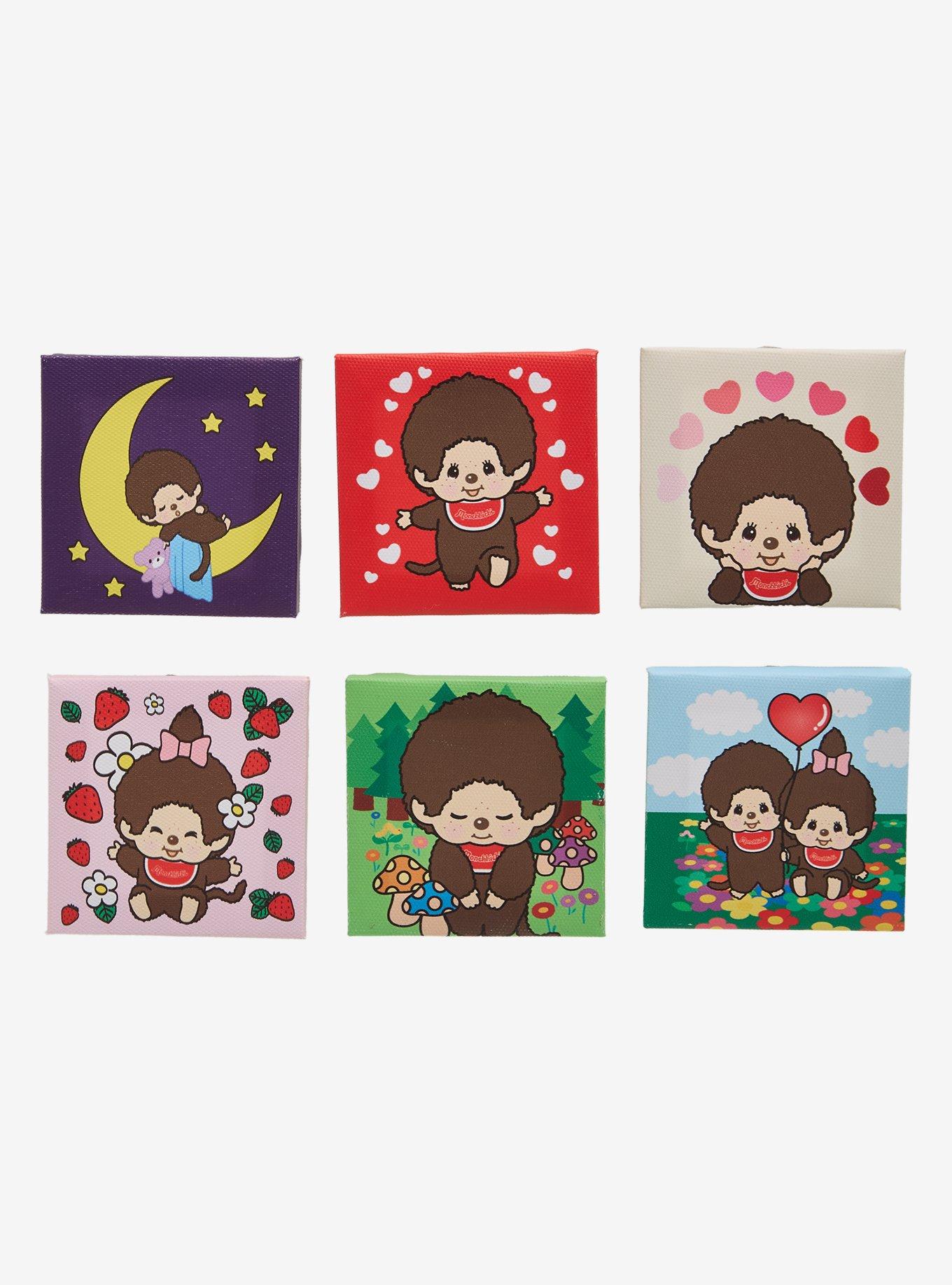 Monchhichi Blind Box Mini Canvas Art Hot Topic Exclusive, , hi-res
