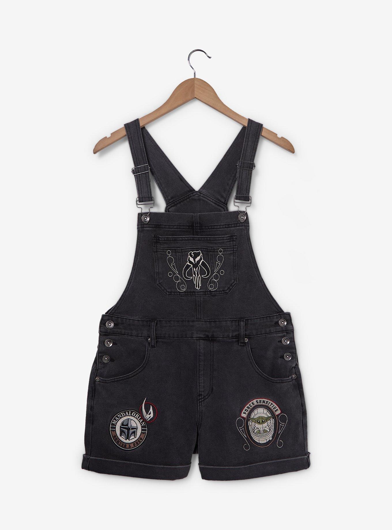 Star Wars The Mandalorian Women's Short Overalls &mdash; BoxLunch Exclusive, , hi-res