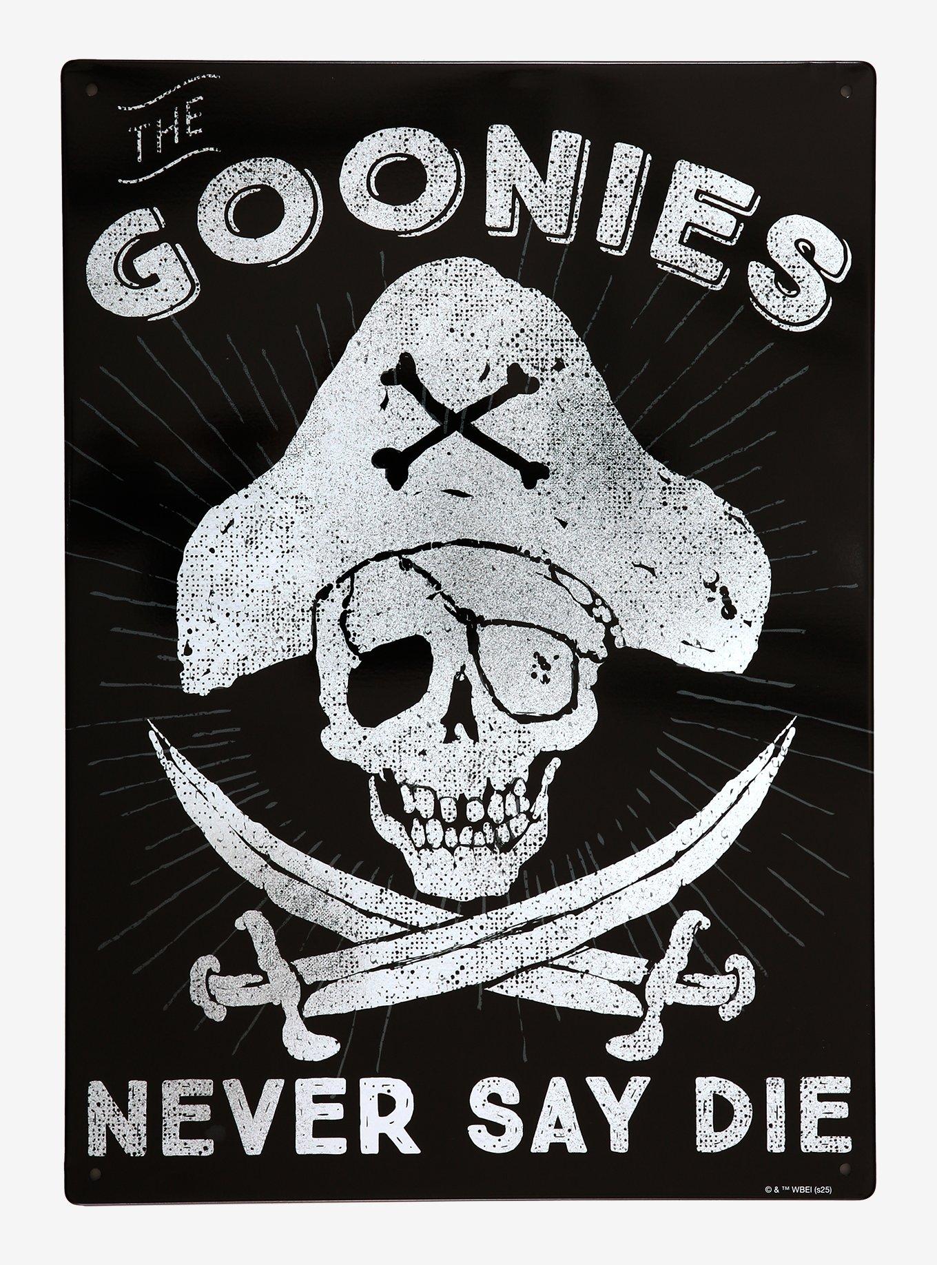 The Goonies Never Say Die Metal Sign, , hi-res