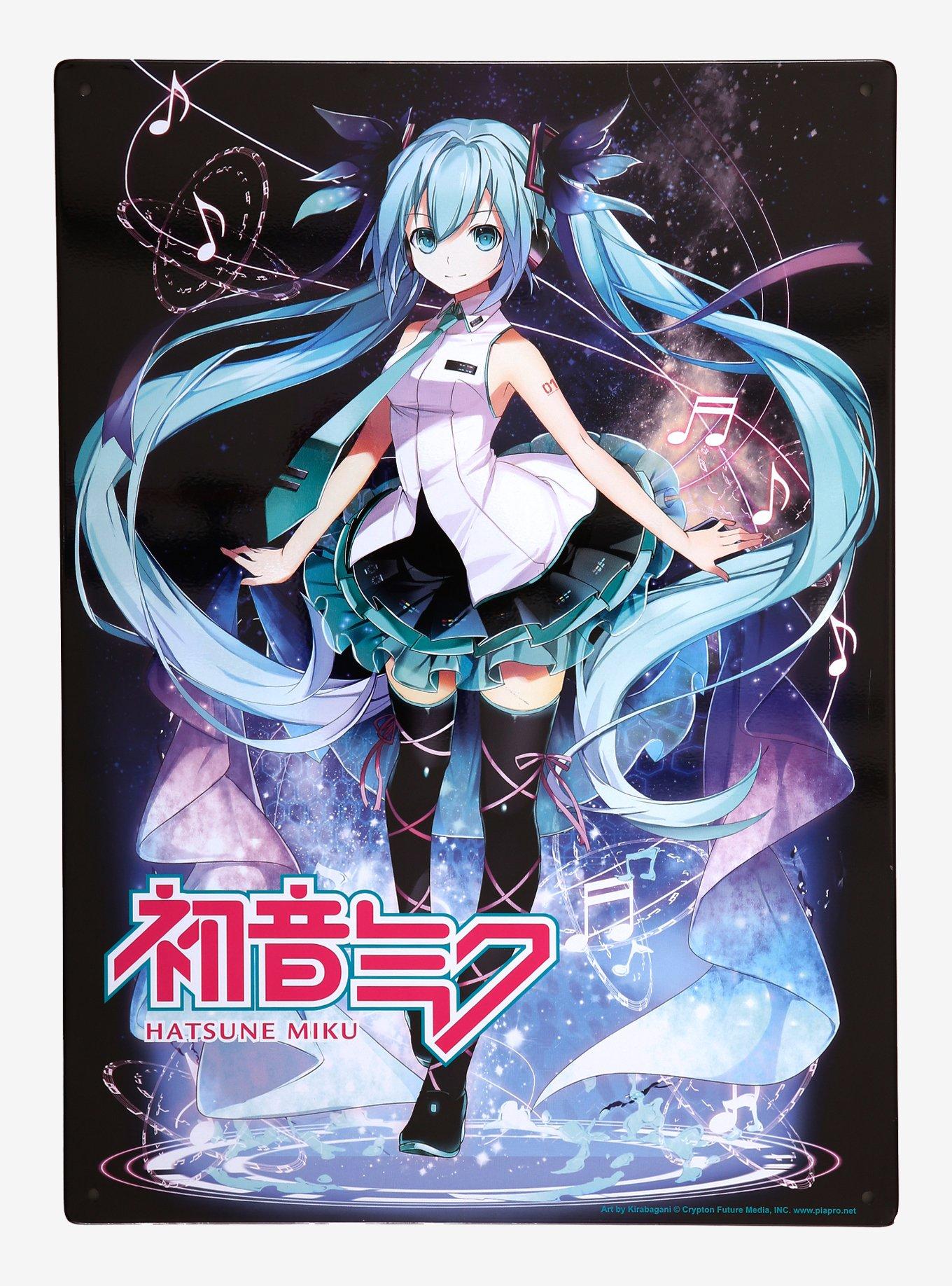 Hatsune Miku Musical Note Metal Sign, , hi-res