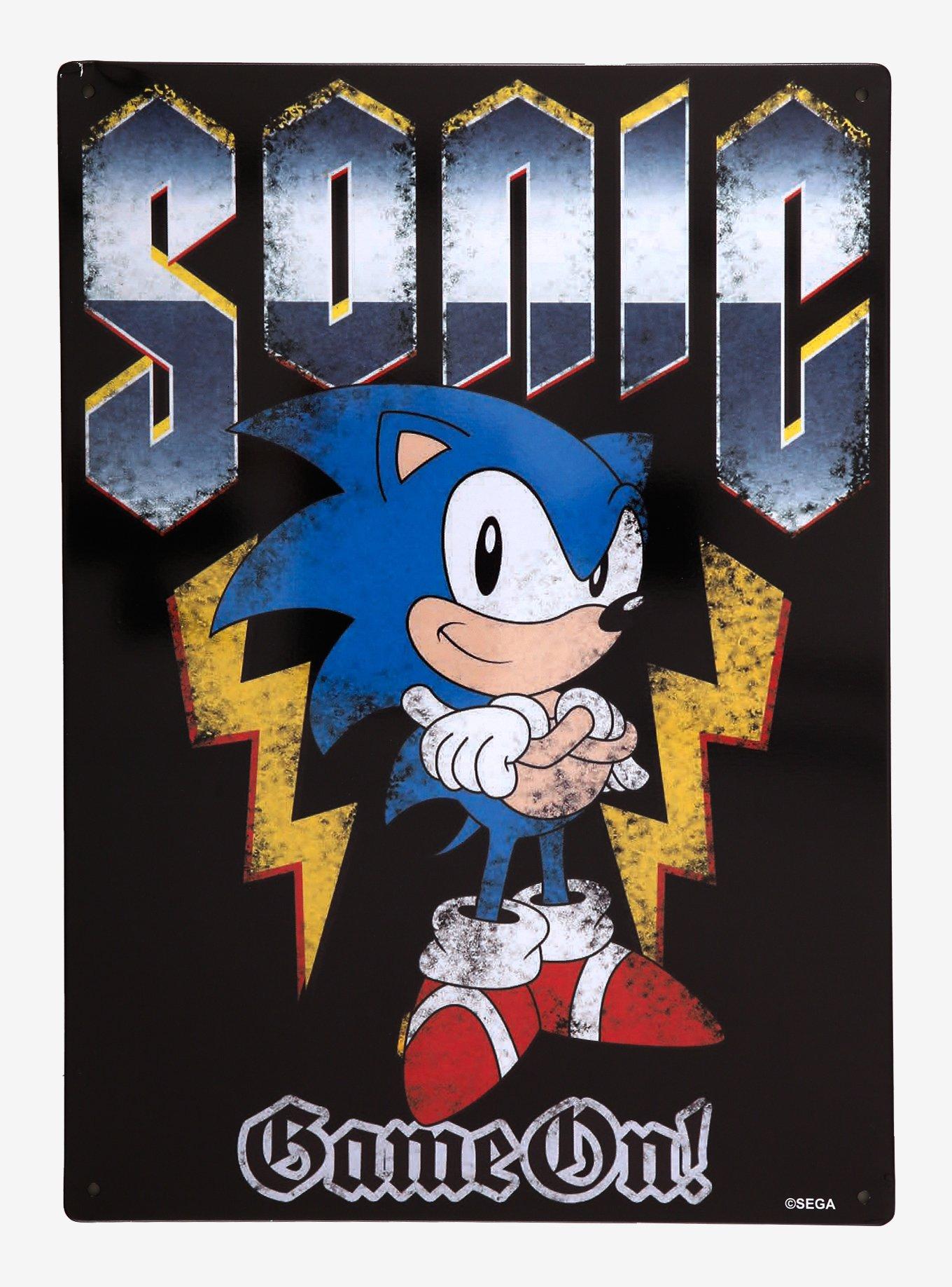 Sonic The Hedgehog Game On Metal Sign, , hi-res