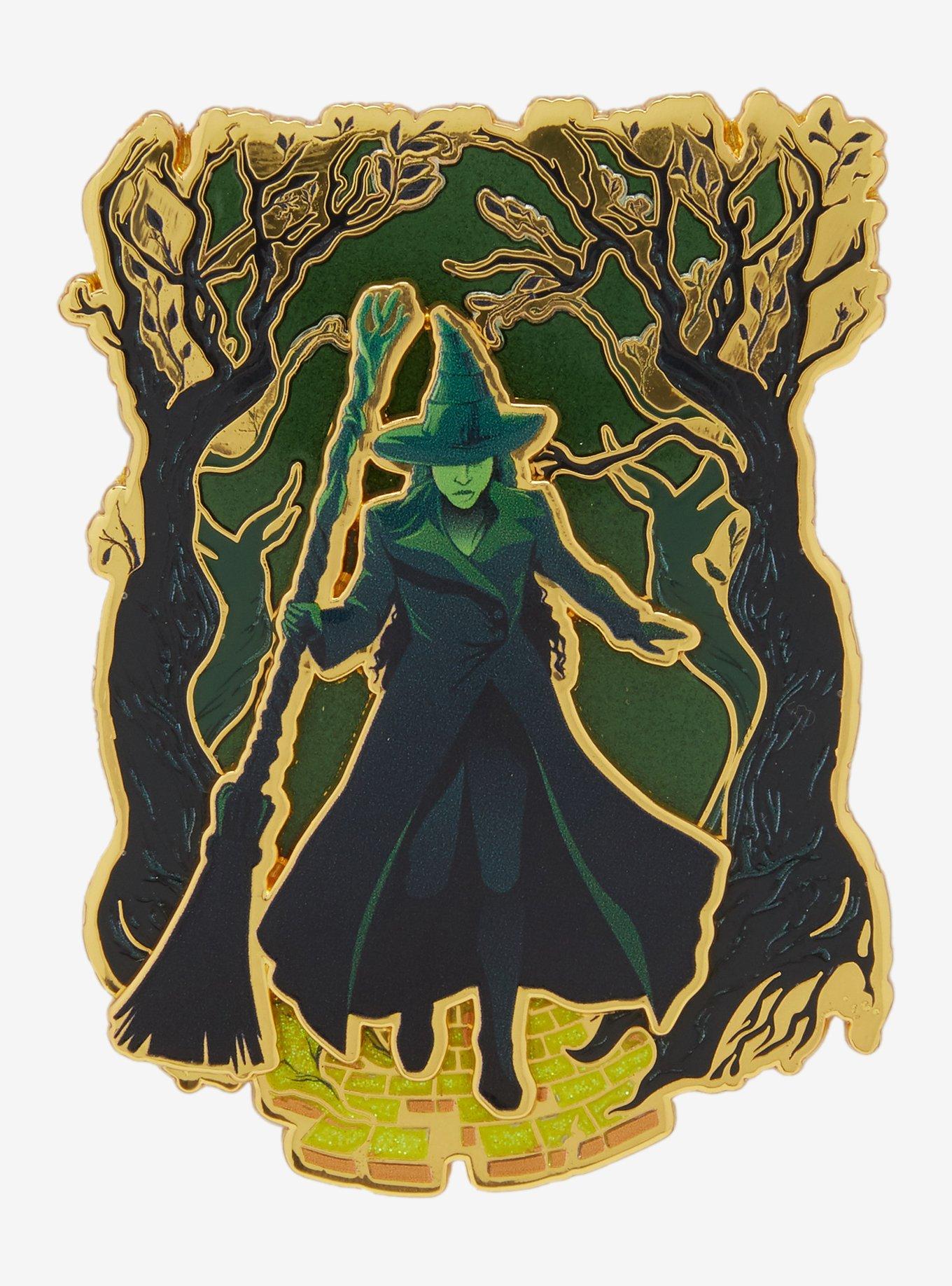 Wicked Elphaba Broom Scenic Enamel Pin — BoxLunch Exclusive, , hi-res