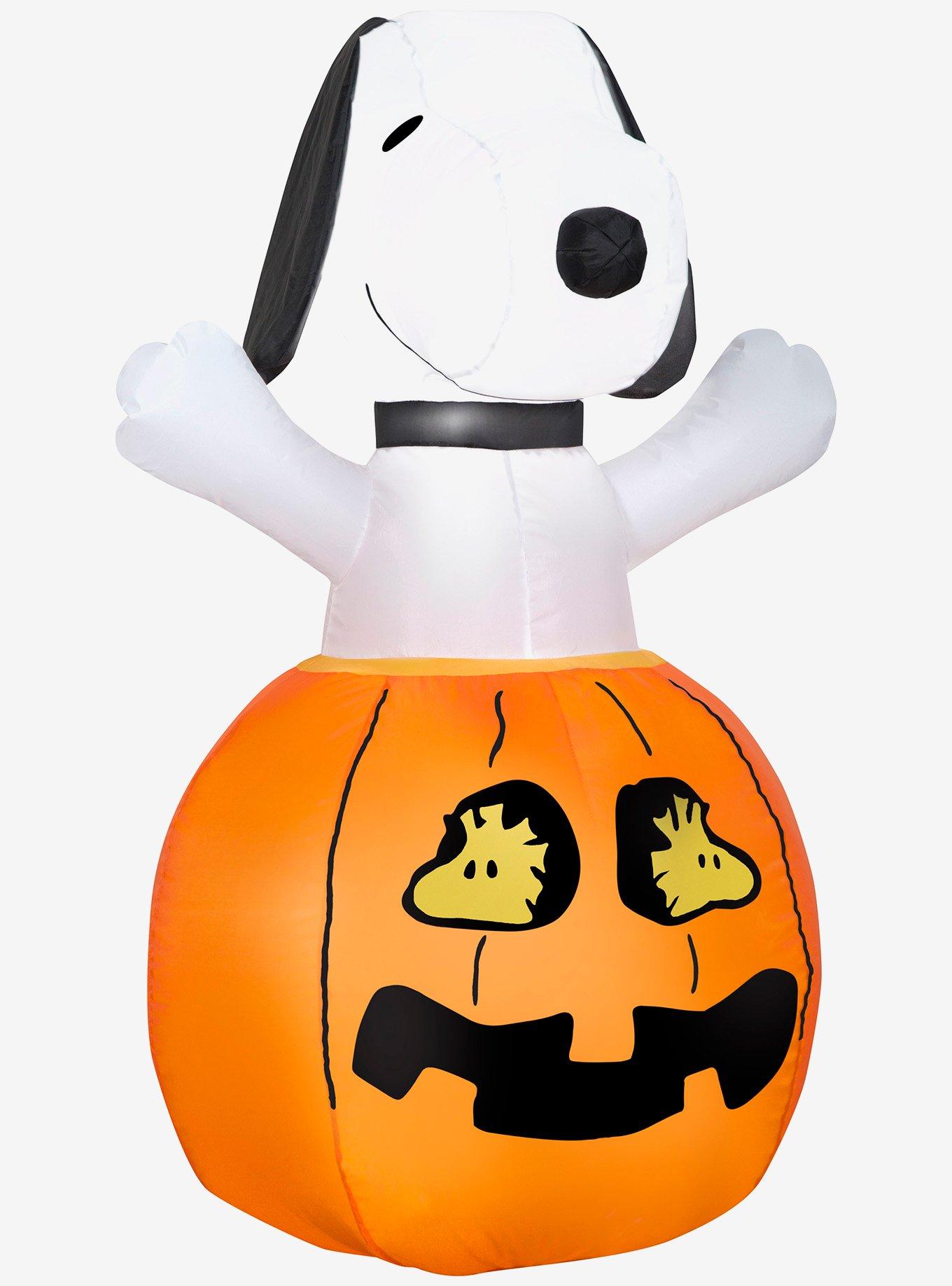 Peanuts Snoopy In Pumpkin with Woodstock Airblown, , hi-res