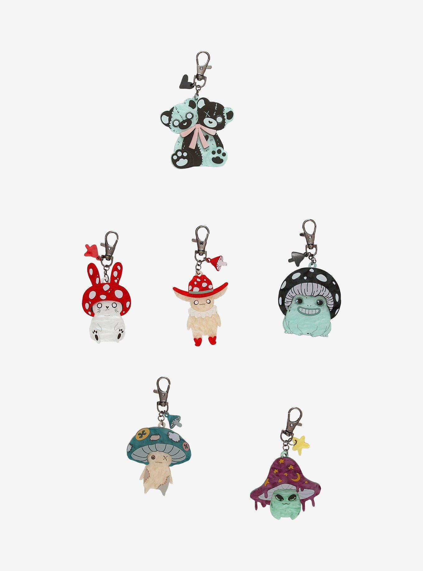 Coraline Key & Seeing Stone Keychains Set - Button Eyes Horror Movie Merch, Cosplay Accessories & Cool Gift 1 thumbnail image