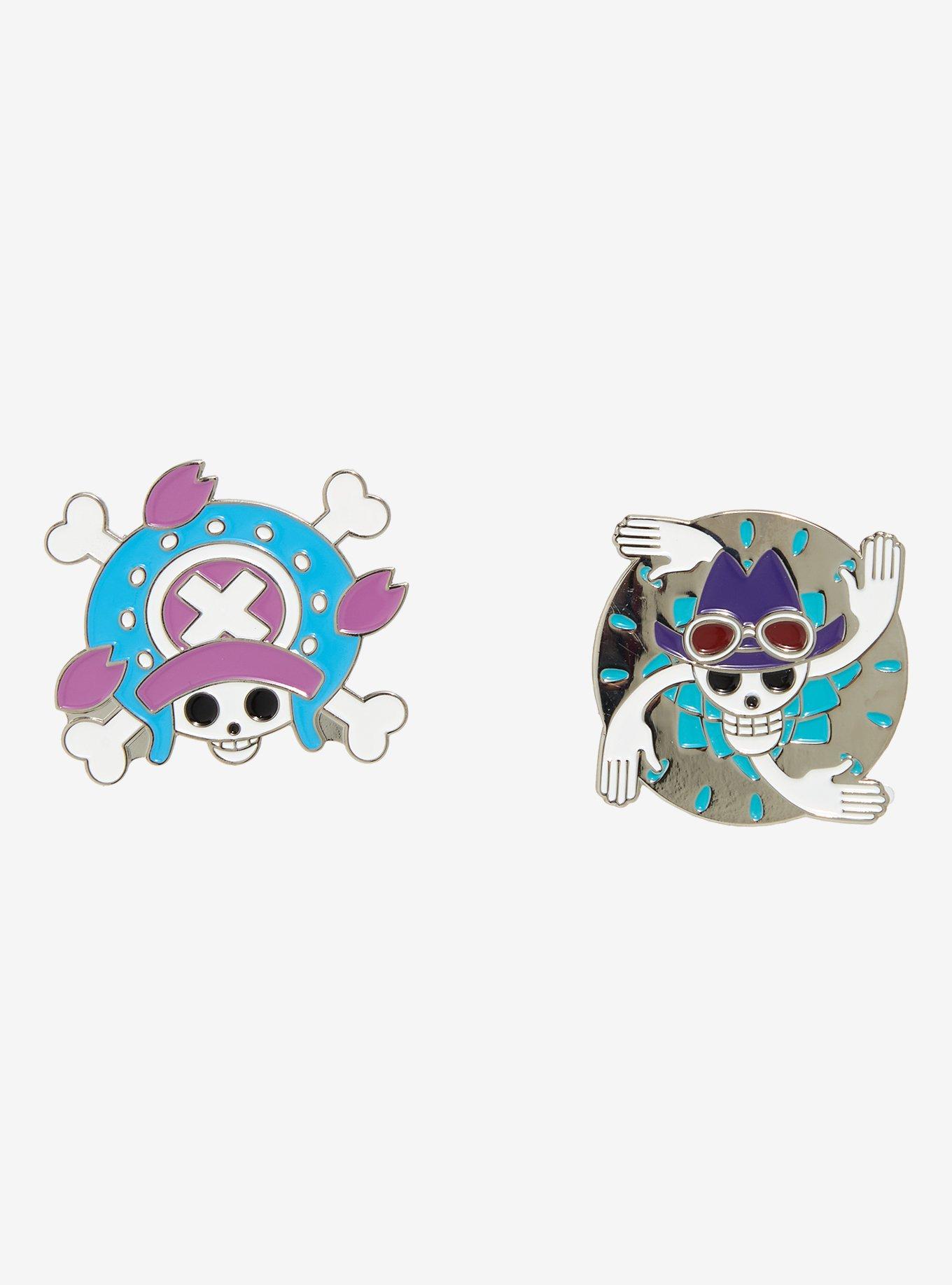 One Piece Chopper & Robin Jolly Roger Enamel Pin Set, , hi-res
