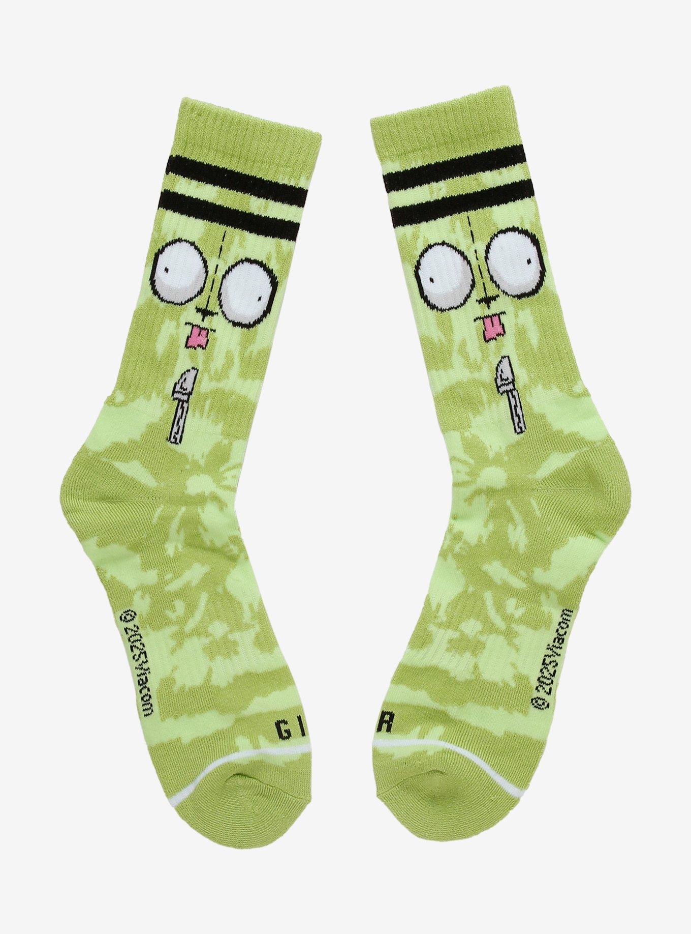 Invader Zim GIR Varsity Crew Socks, , hi-res