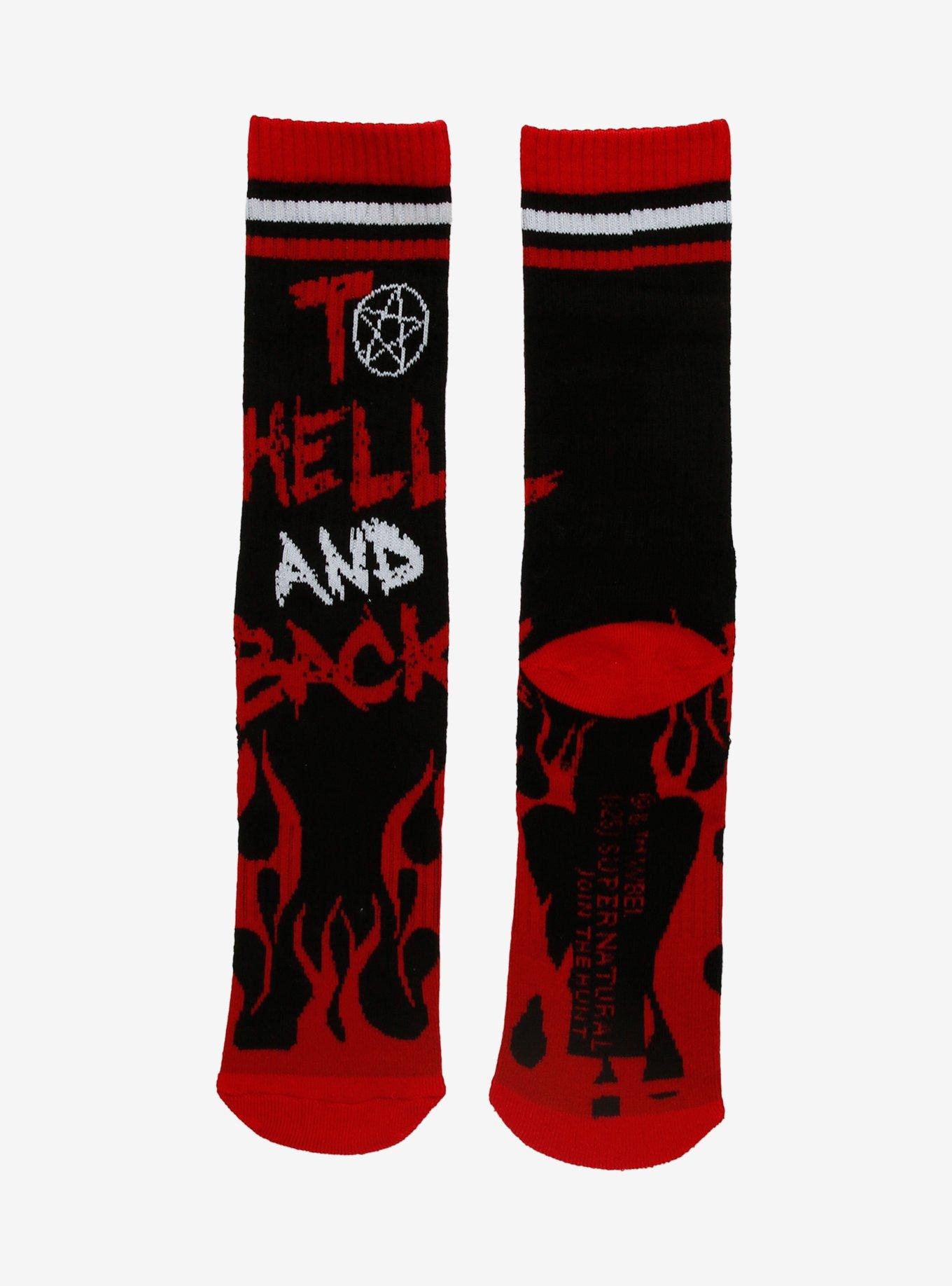 Supernatural To Hell And Back Crew Socks, , hi-res