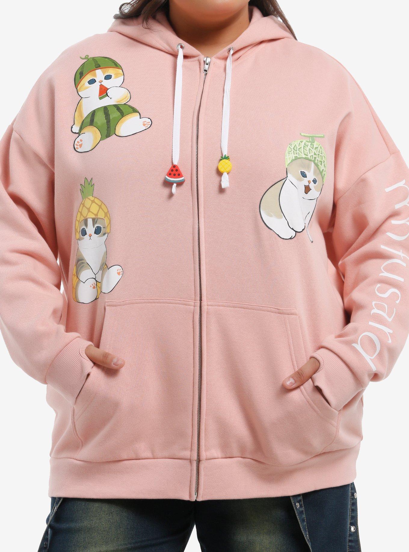 Mofusand Fruits Hoodie Plus Size, , hi-res