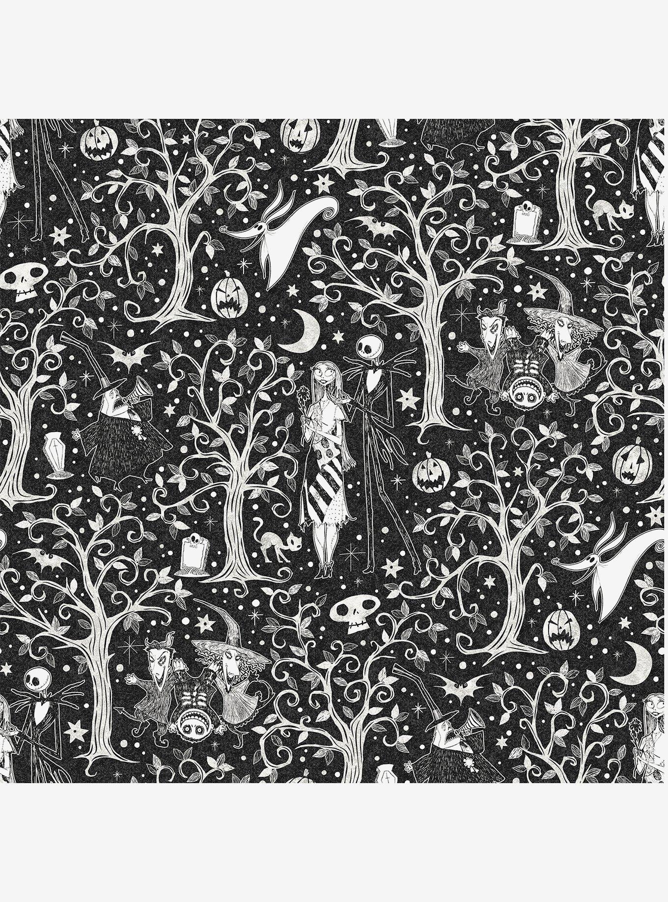 Disney Nightmare Before Christmas Black Forest Peel & Stick Wallpaper, , hi-res