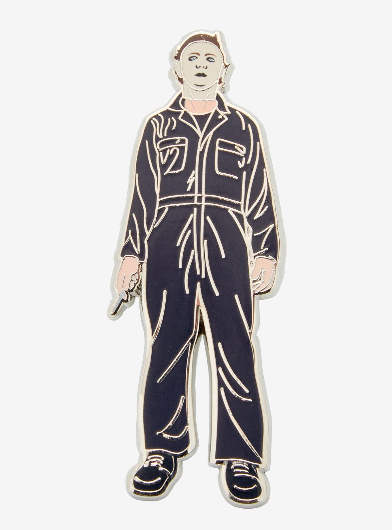Halloween Michael Myers Standing Enamel Pin, , hi-res