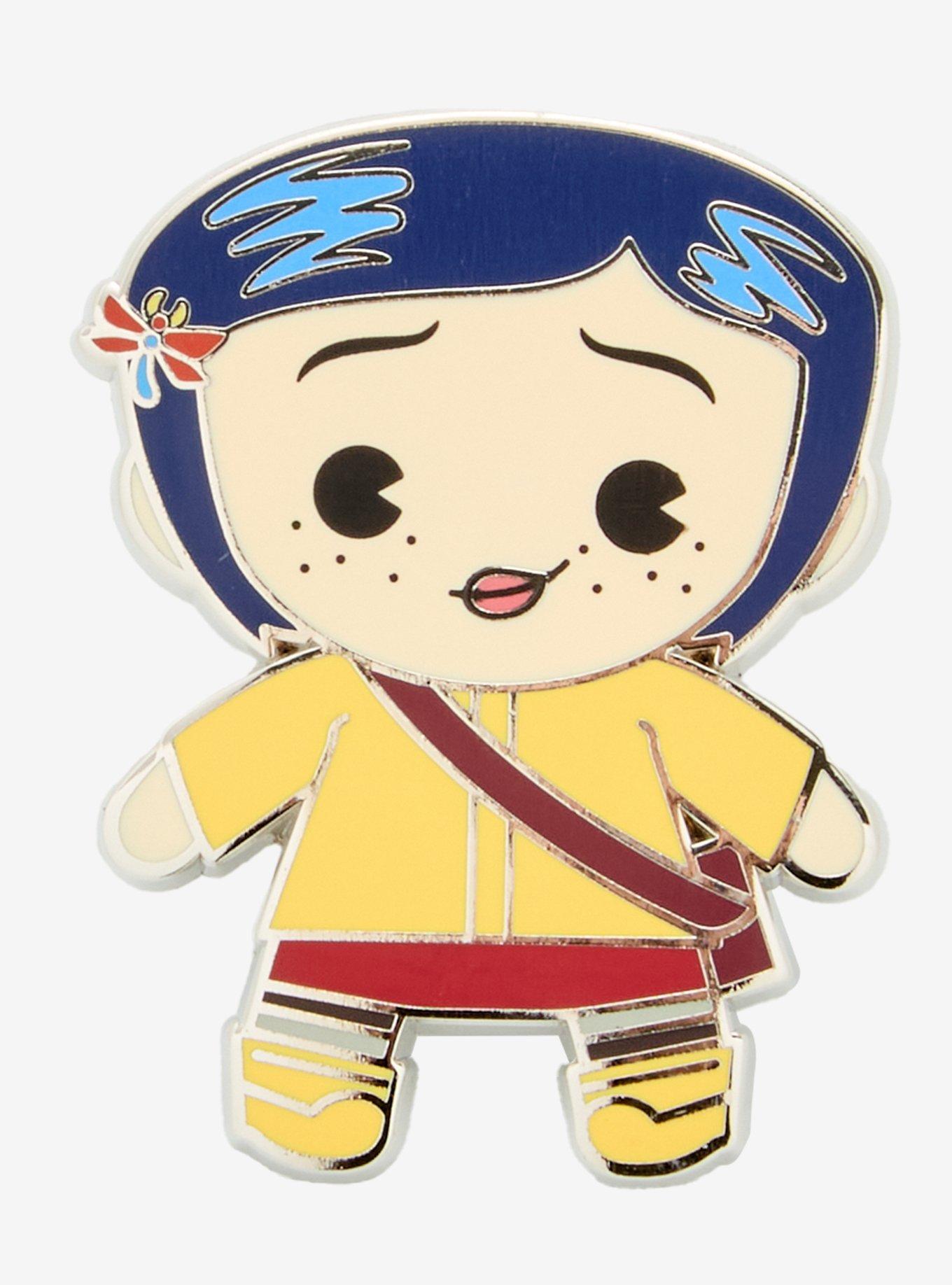 Coraline Chibi Coraline Enamel Pin, , hi-res