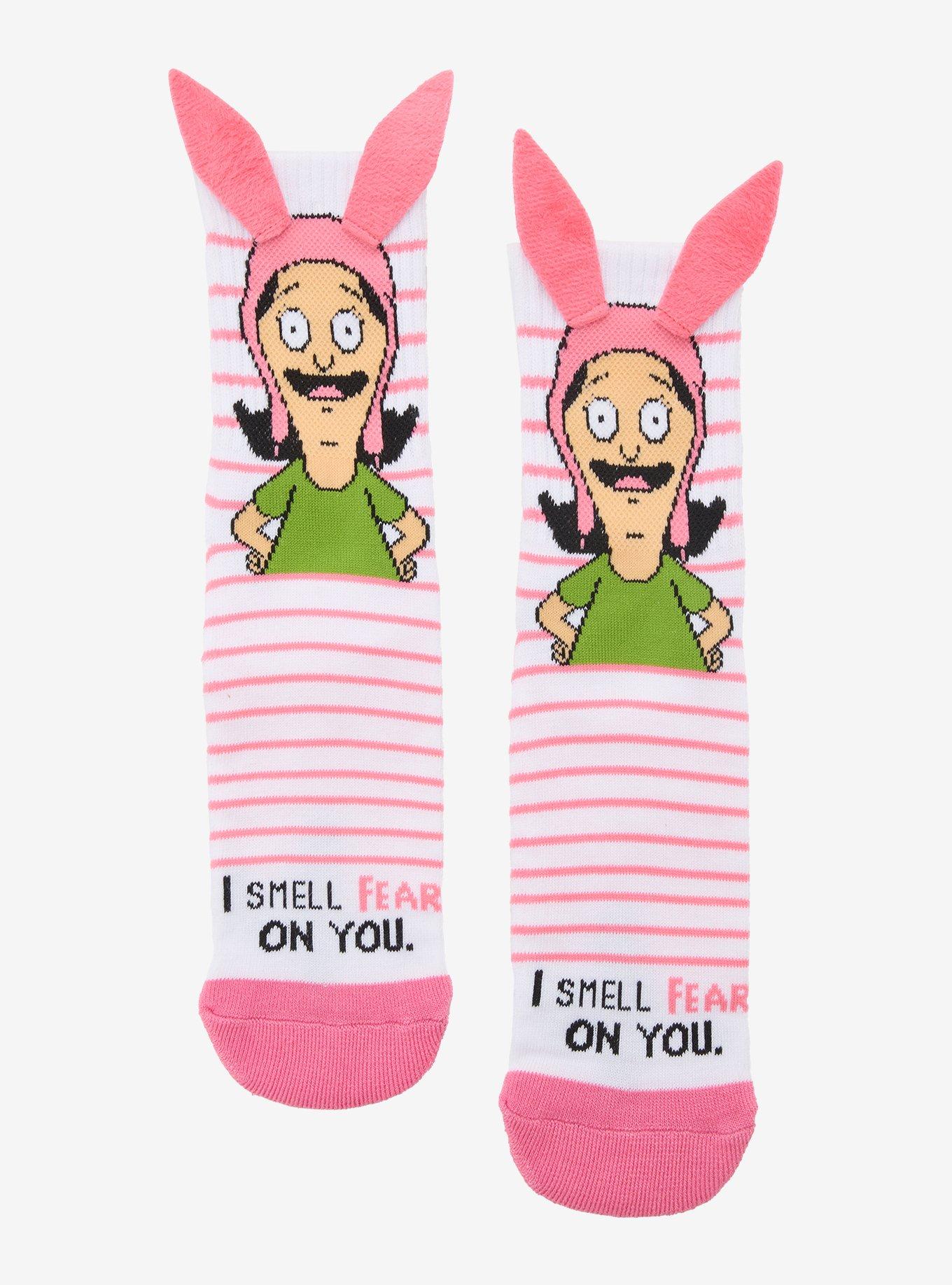 Bob's Burgers Louise Smell Fear Crew Socks, , hi-res