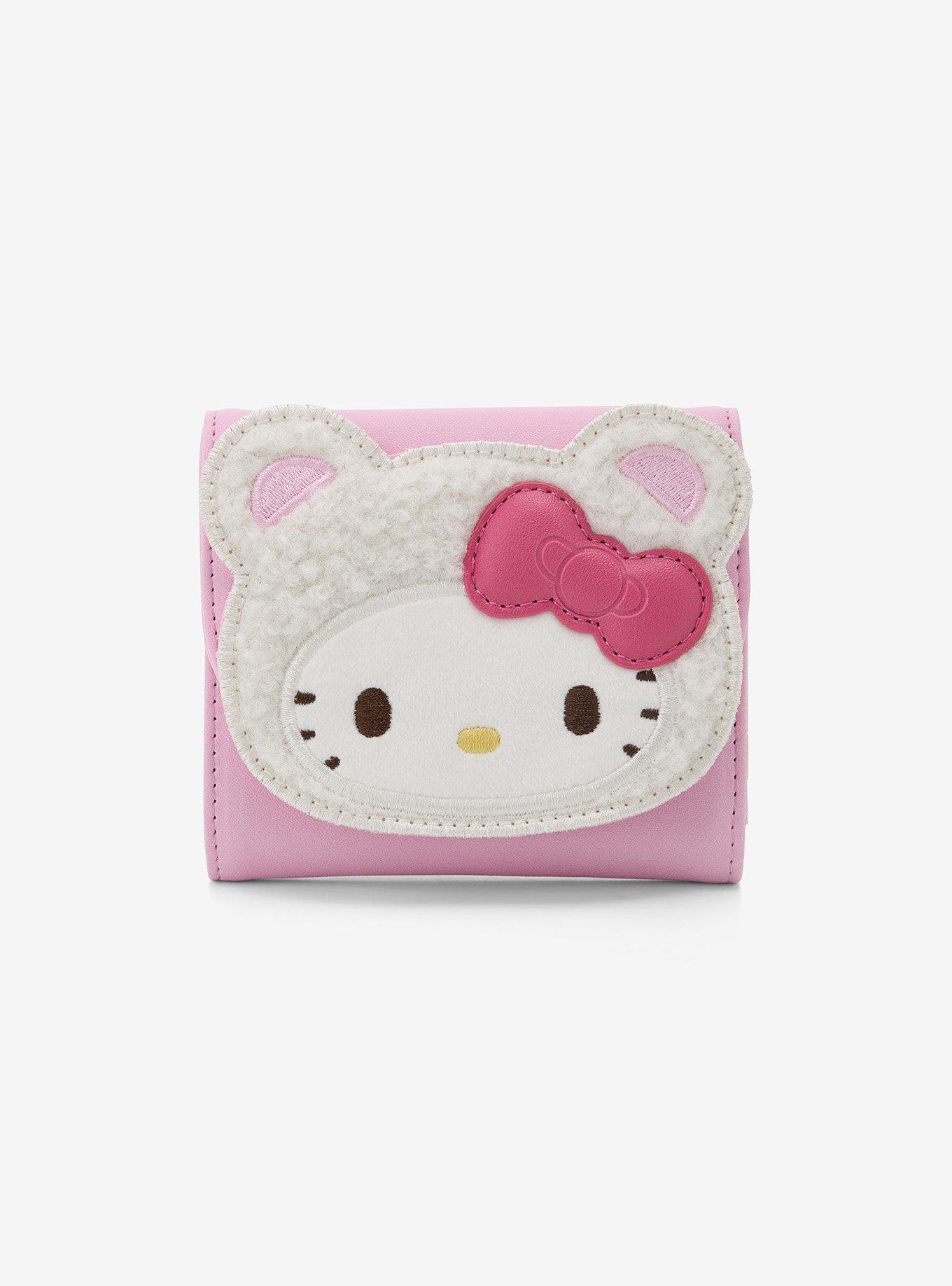 Her Universe Hello Kitty & Mimmy Cozy Bear Flap Wallet | Hot Topic