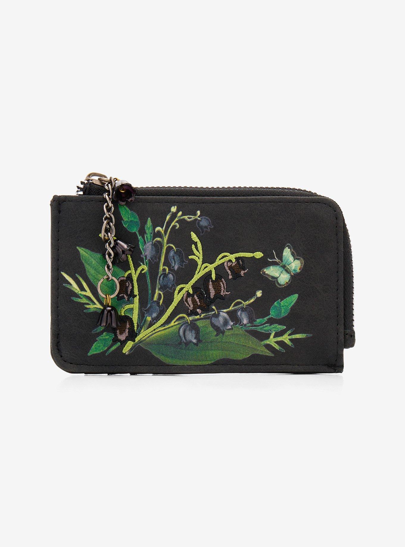 Black Lily Of The Valley Cardholder, , hi-res