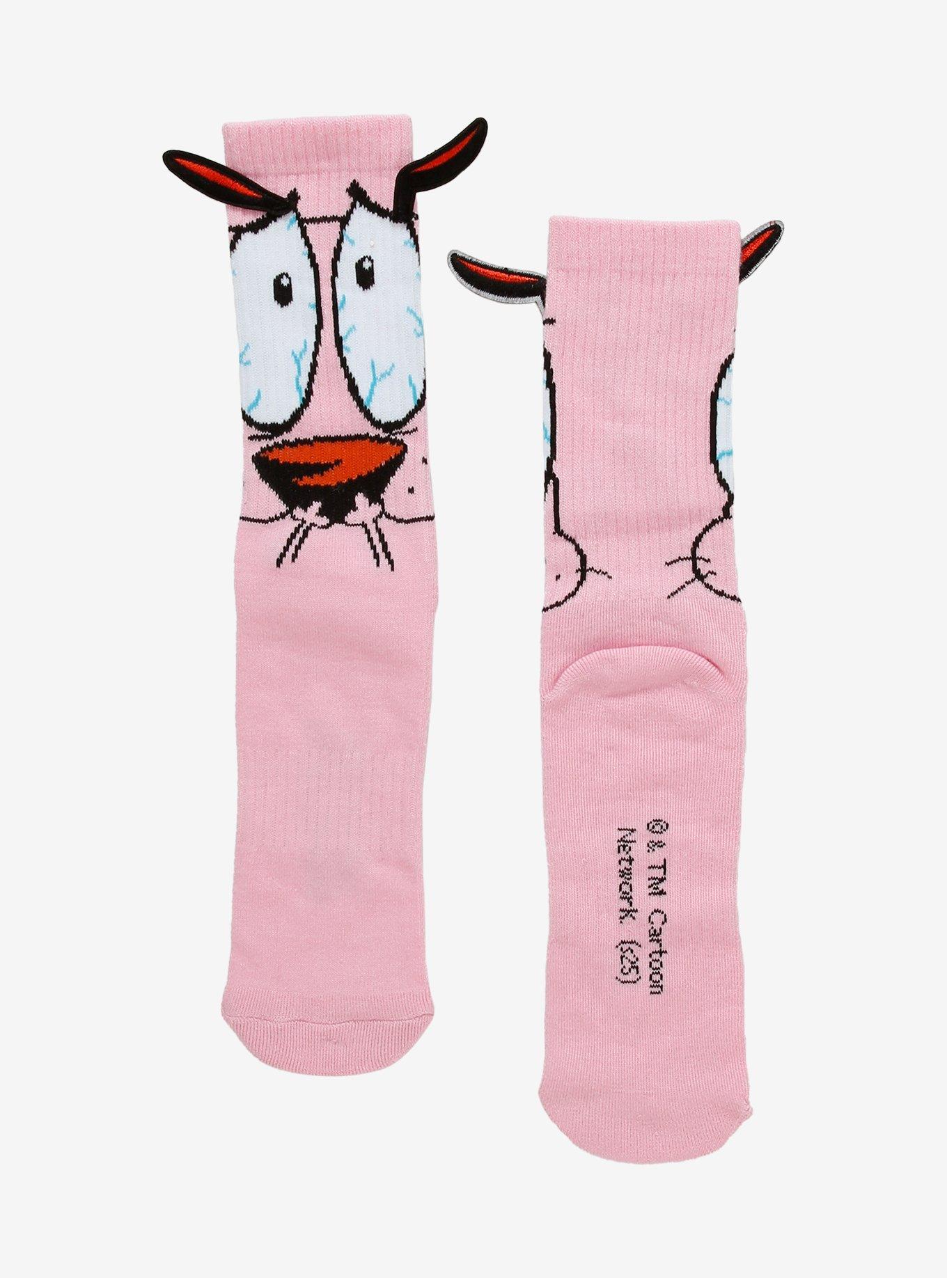 Courage The Cowardly Dog Figural Crew Socks, , hi-res