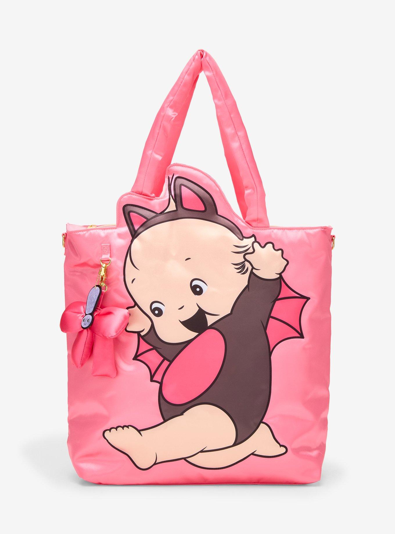 Whatever! Makes You Happy Kewpie Bat Puffer Tote Bag, , hi-res