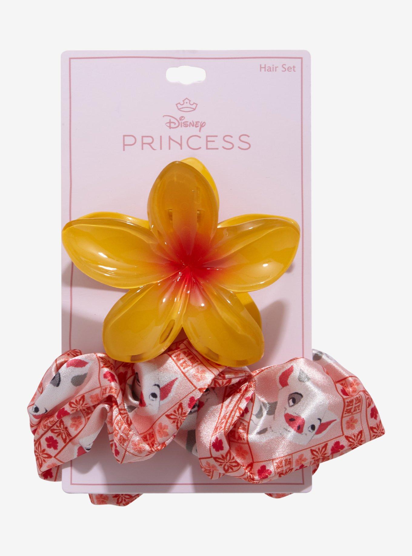 Disney Moana Pua Flower Hair Clip & Scrunchie Set, , hi-res