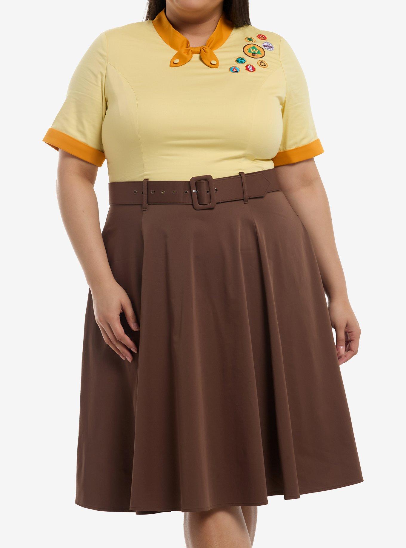 Her Universe Disney Pixar Up Russell Belted Retro Dress Plus Size Her Universe Exclusive, , hi-res